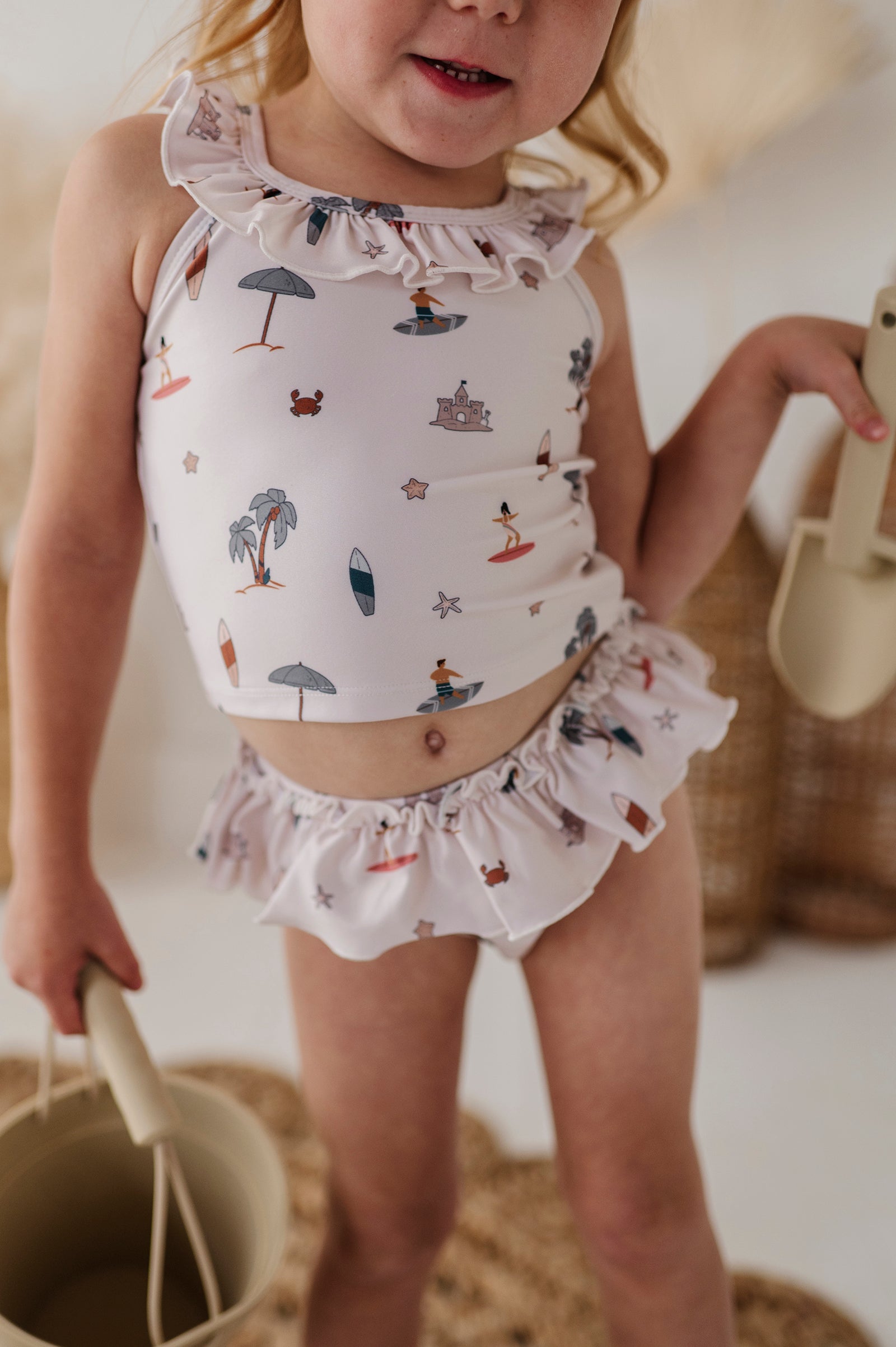 Girl's Two-piece Tankini Swim Set