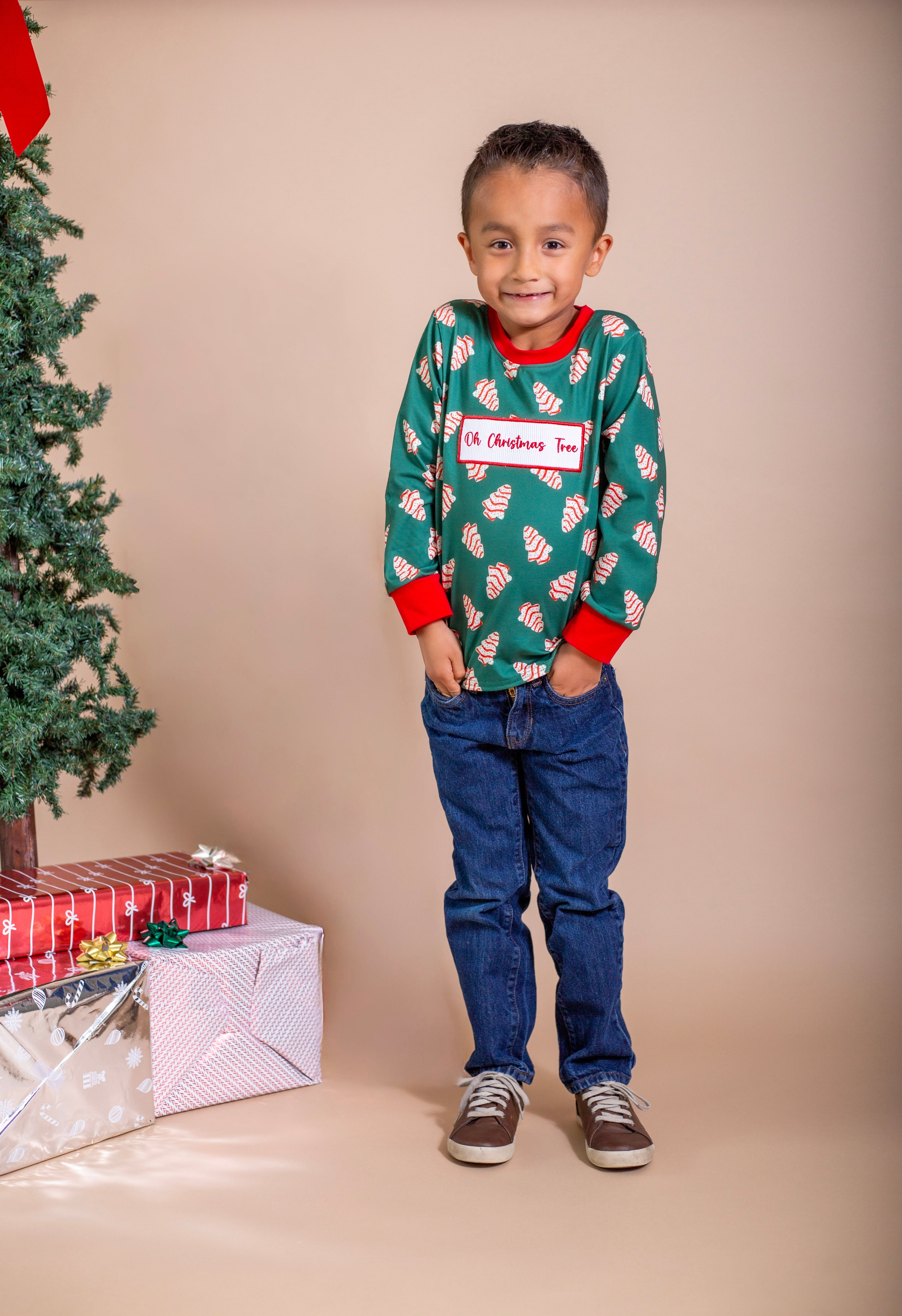 Christmas Cakes Smocked Top