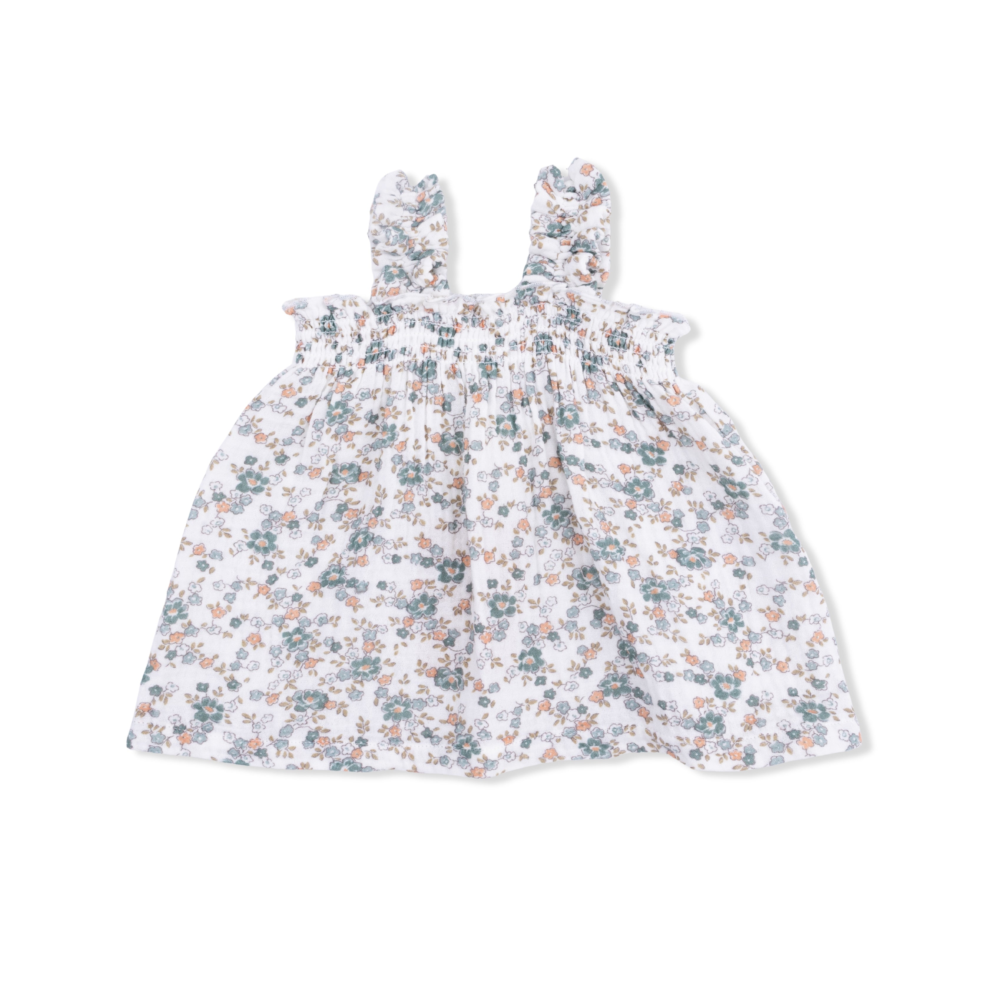 Camille Floral - Ruffly Strap Top And Bloomer