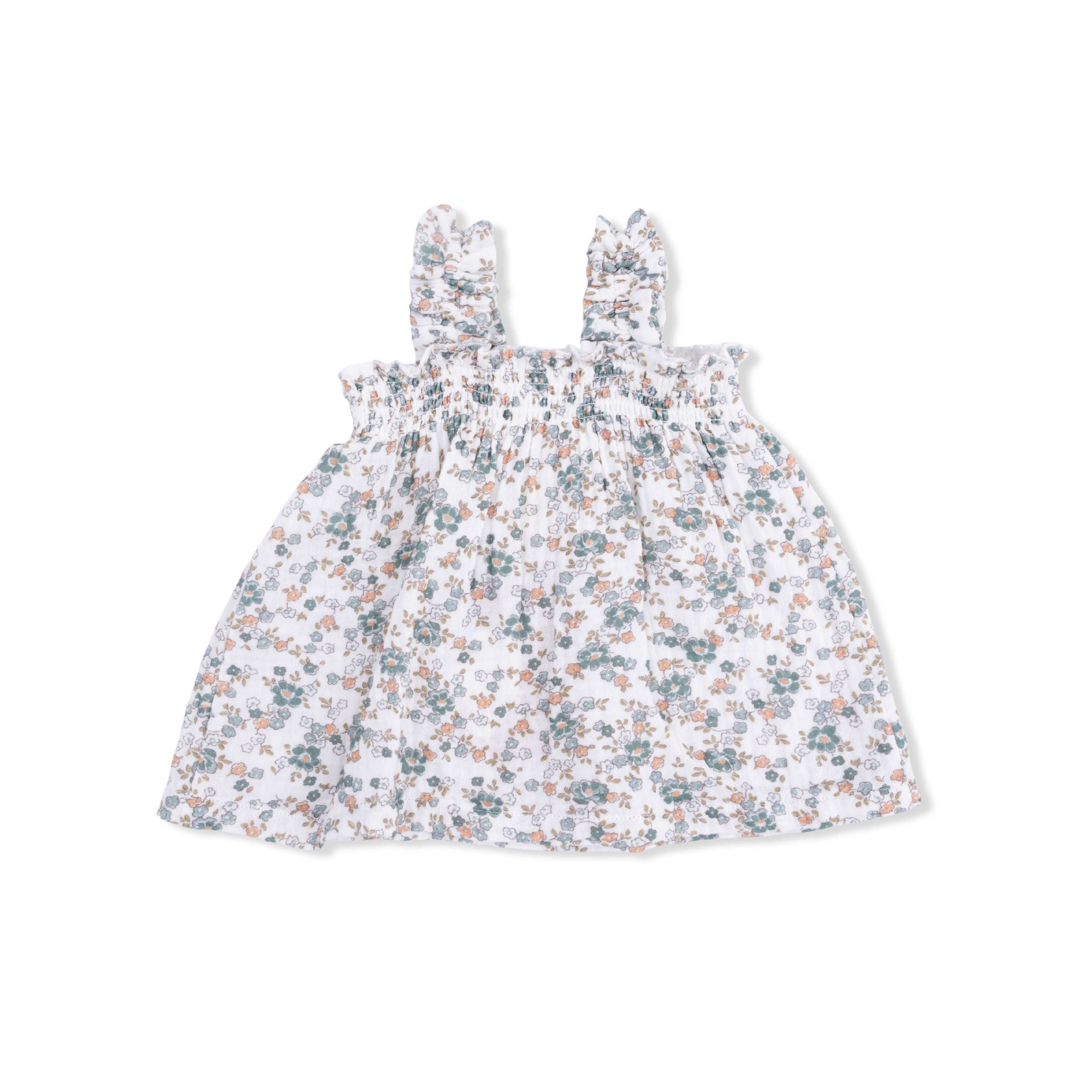Camille Floral - Ruffly Strap Top And Bloomer
