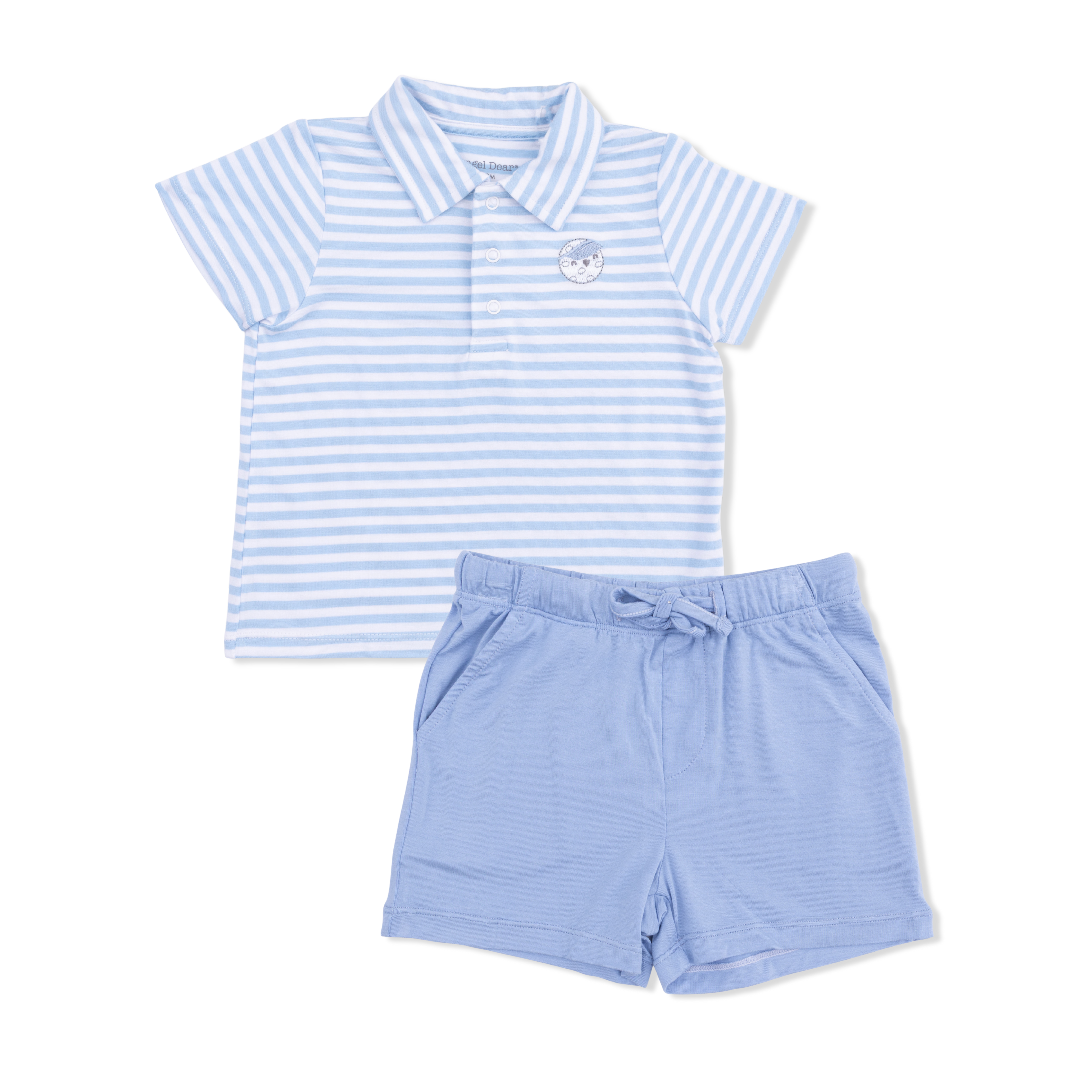 Striped Golf - Polo With Casual Short