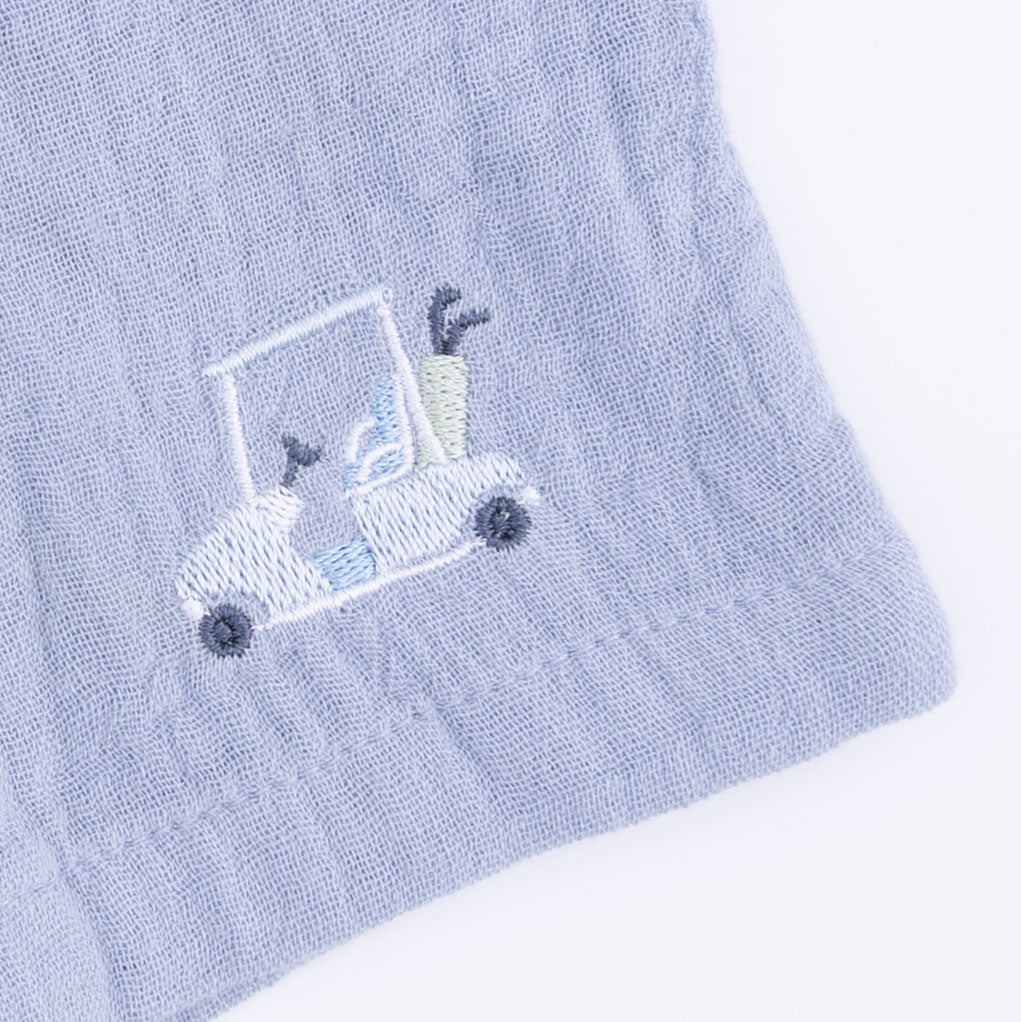 Golf Trellis Blue - Polo With Casual Short
