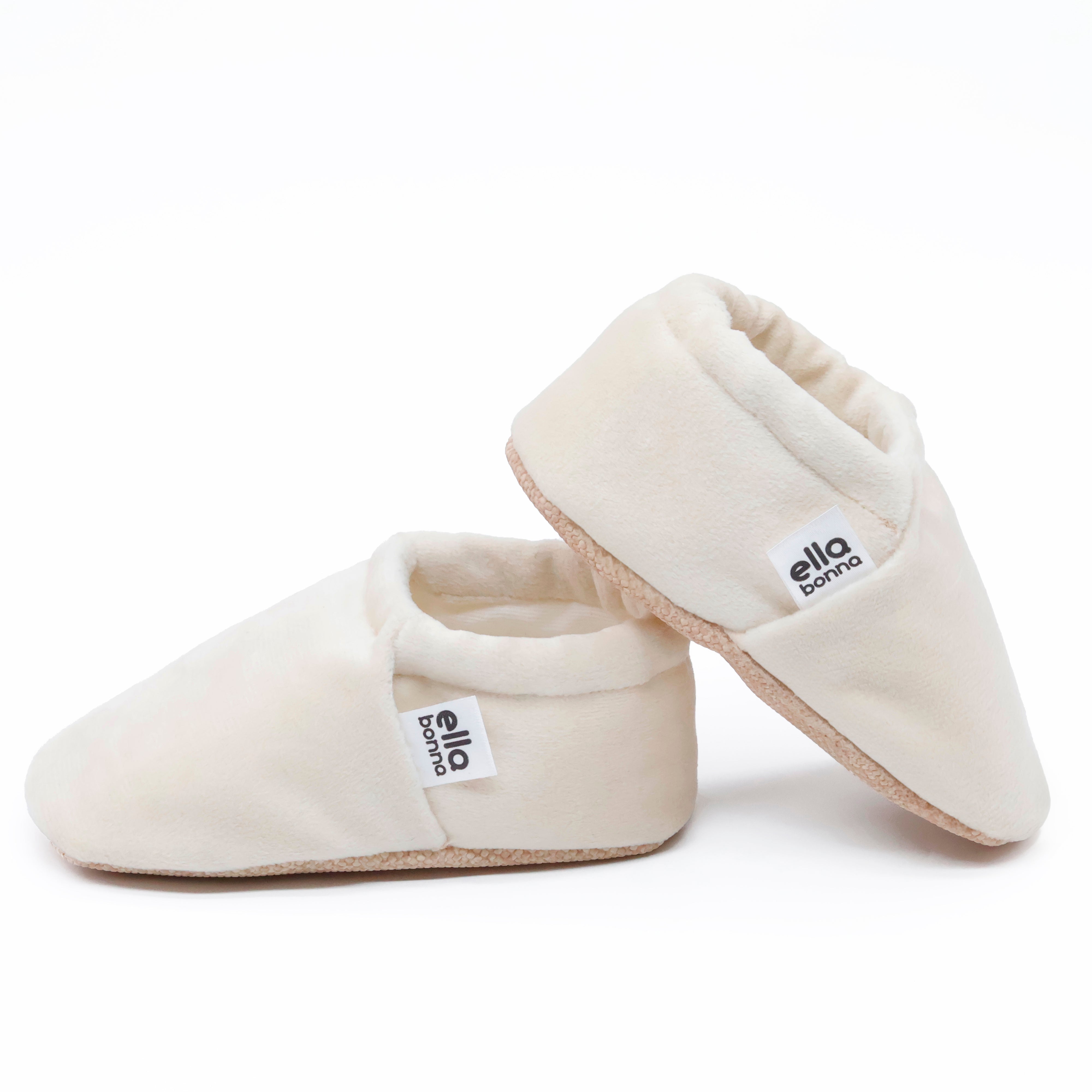 Organic Cotton Velvet Home Nursery Moccasin Shoes