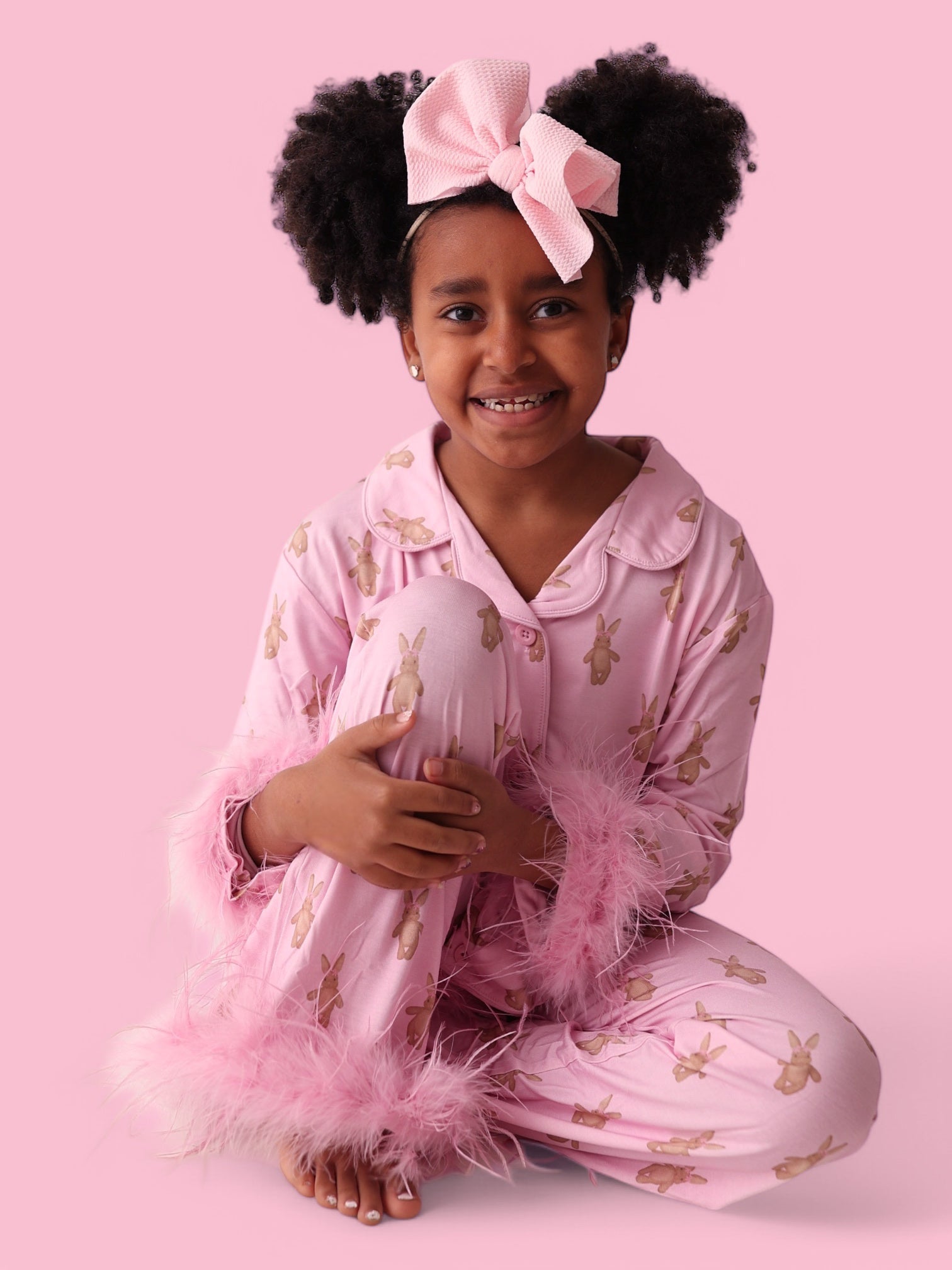 Blushin' Bunnies Girl's Flare Feathered Dream Set