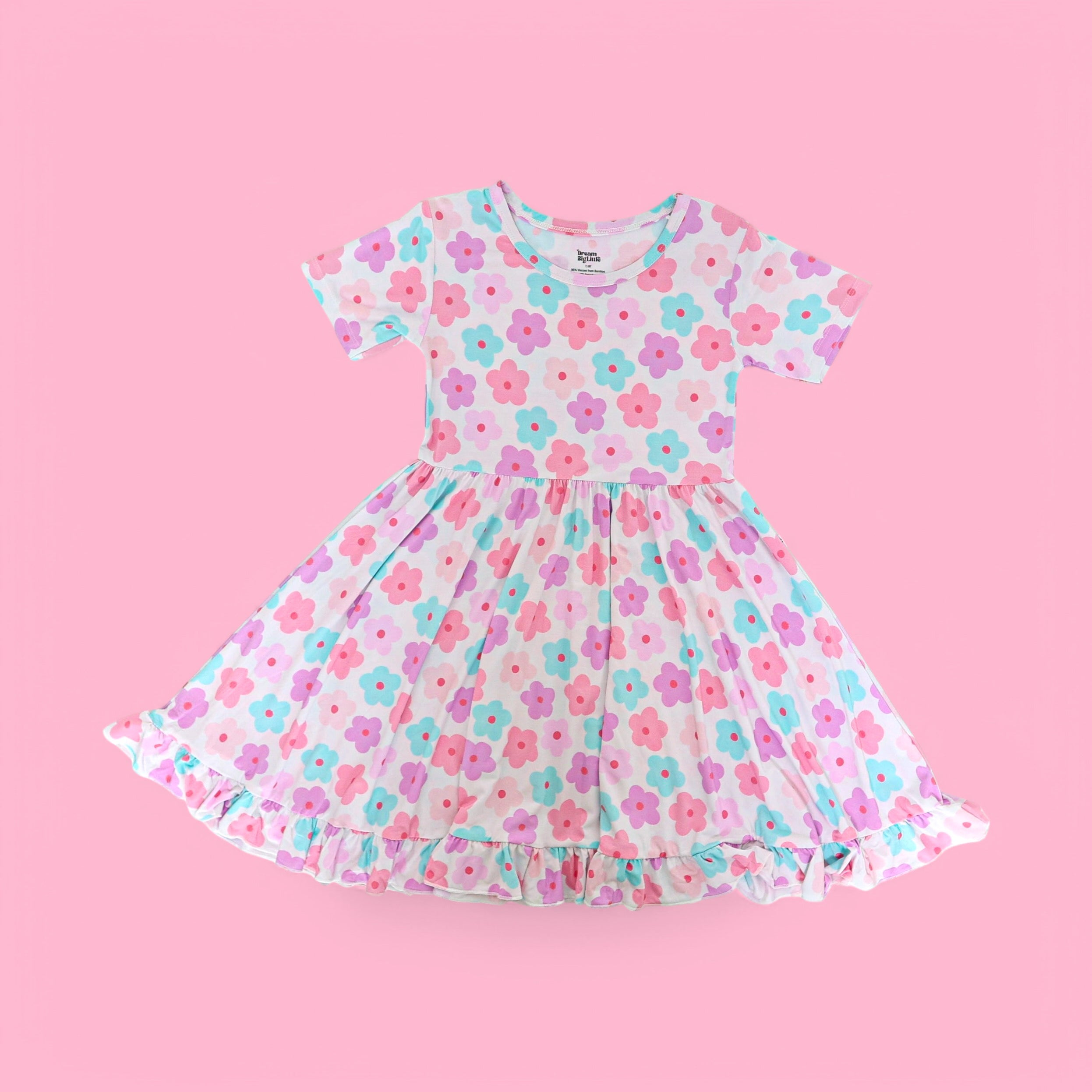 Violet Fields Dream Ruffle Dress