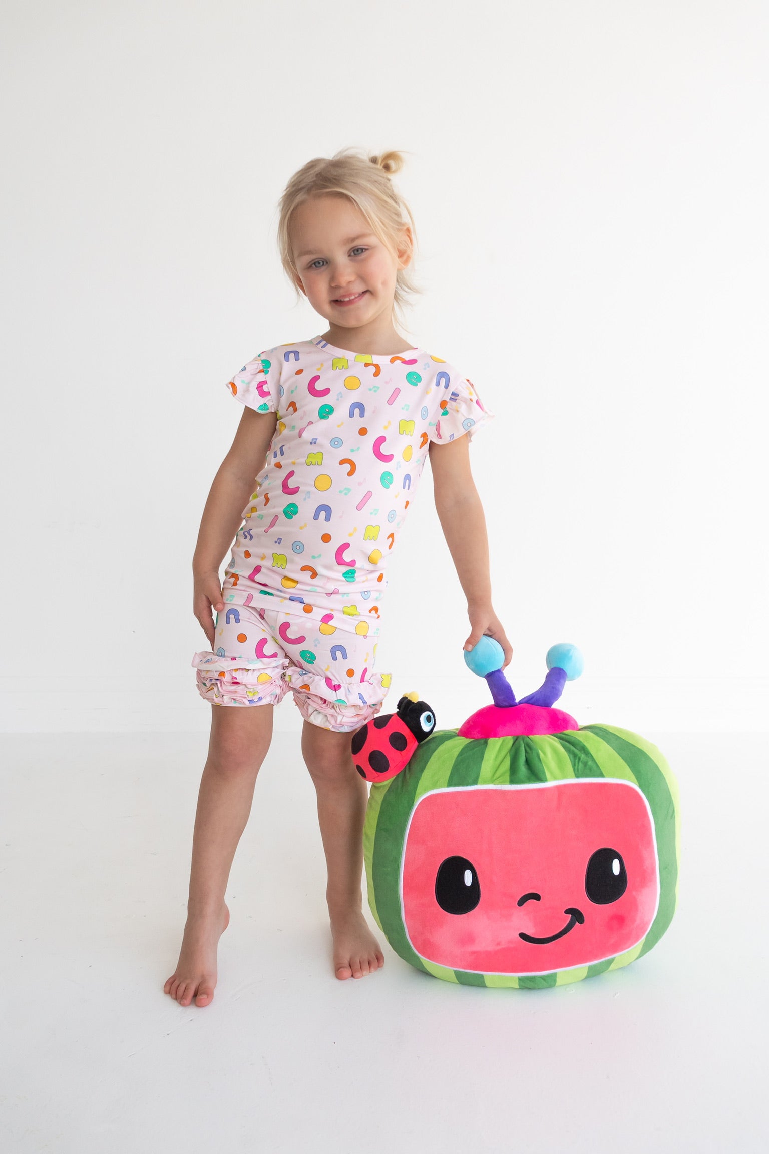 Dream Big Little Co X Cocomelon Alphabet Dream Ruffle Shorts