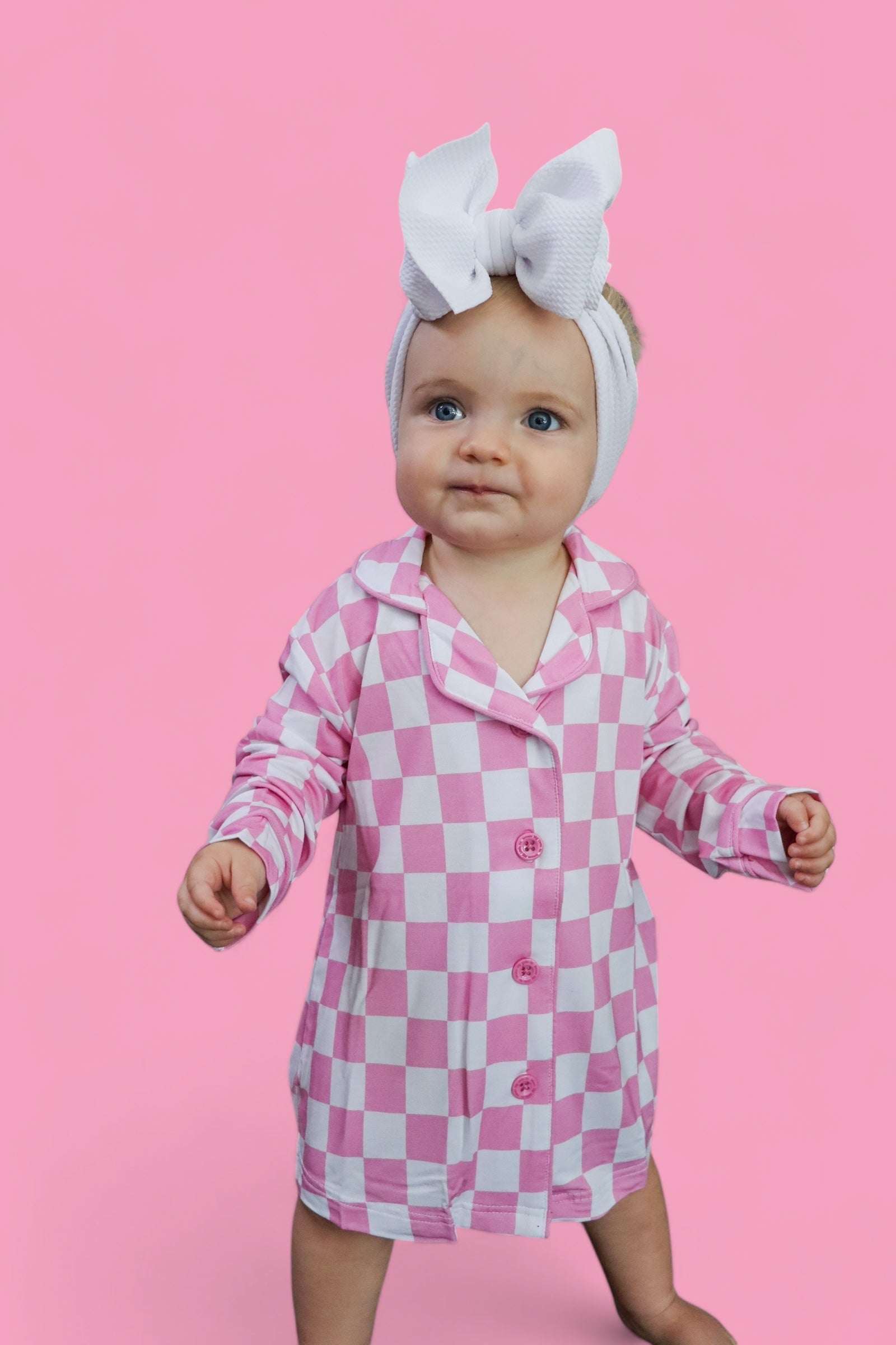 Bubblegum Checkers Girl's Dream Gown