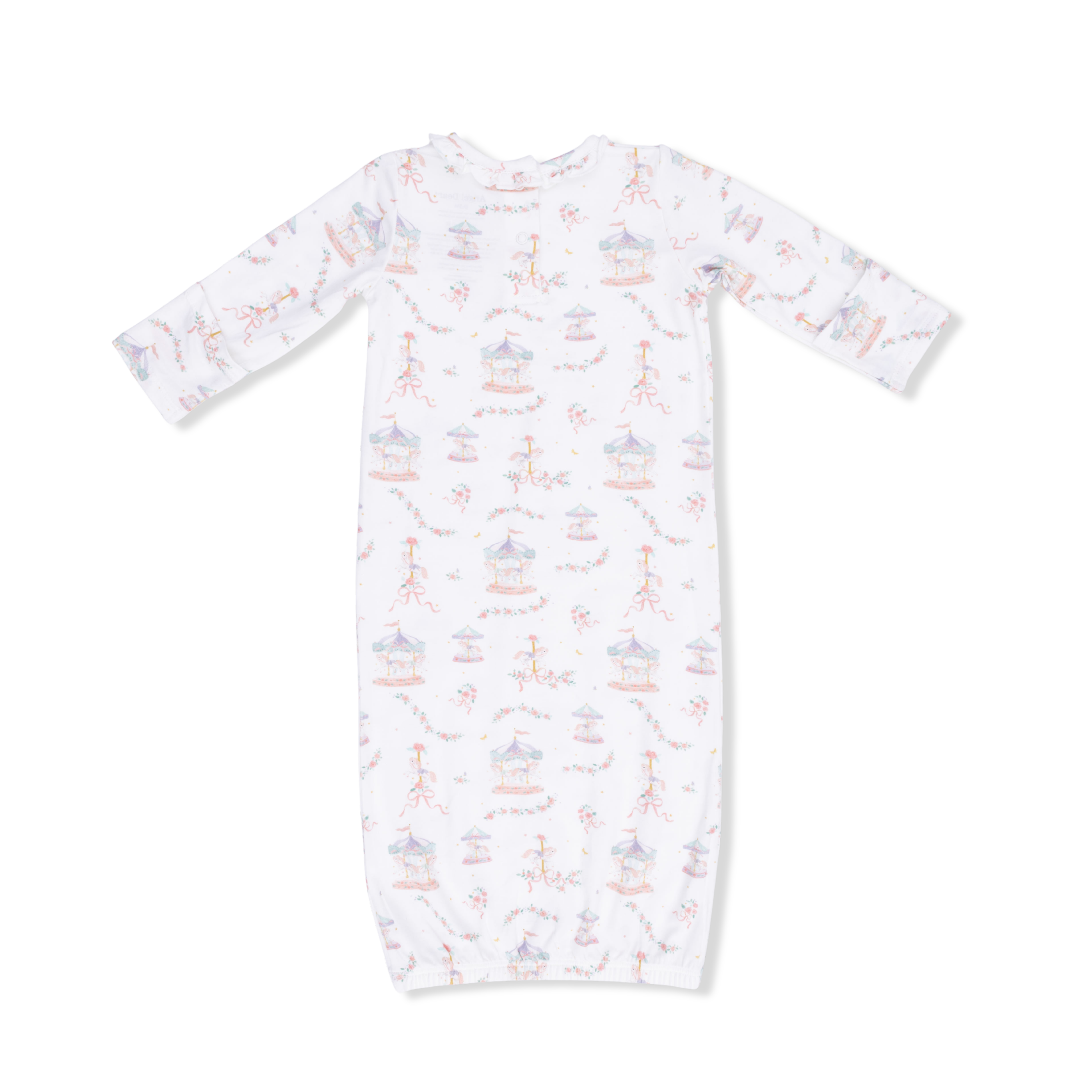 Carousel With Bows - Kimono Gown & Knot Headband