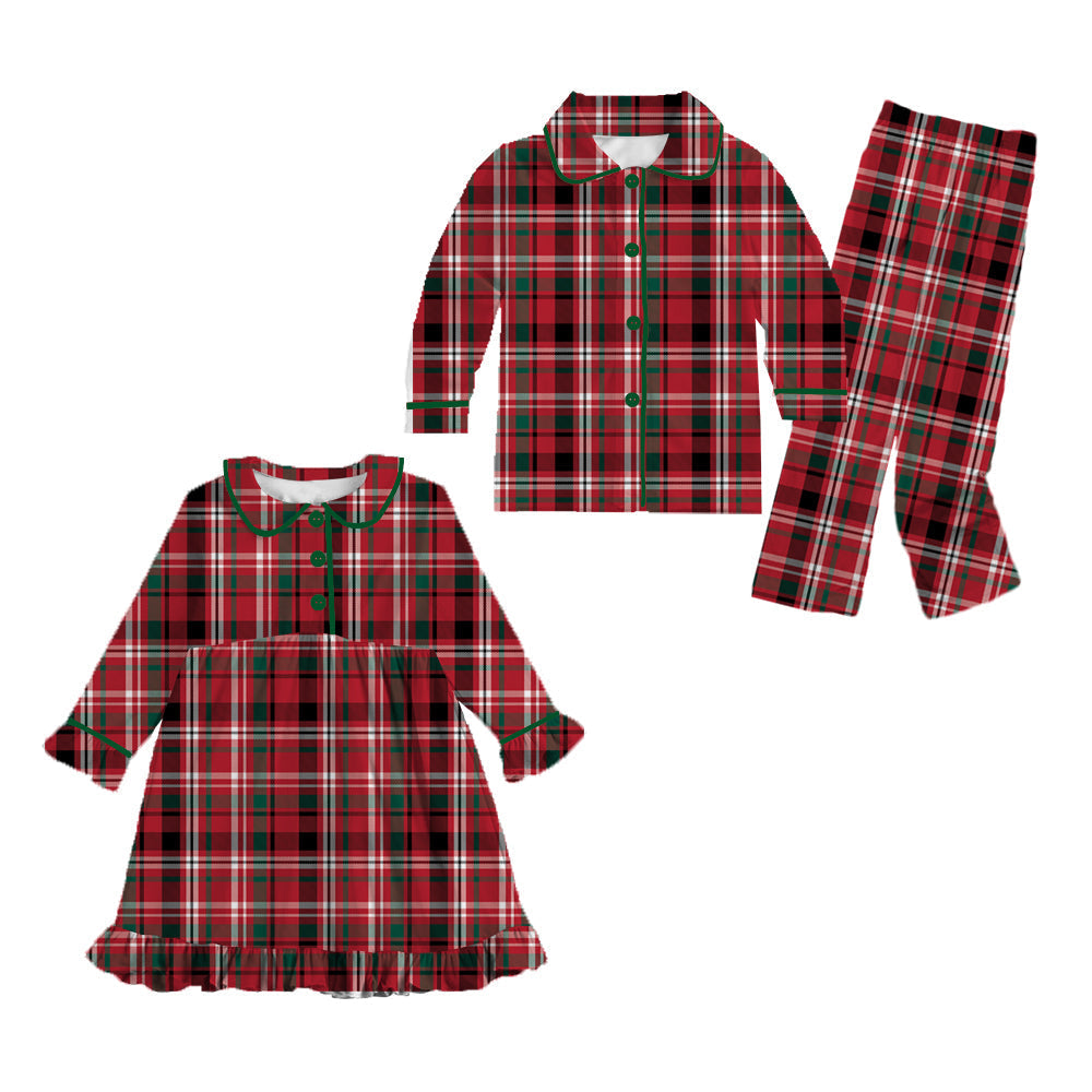 Red Plaid Family Pajamas