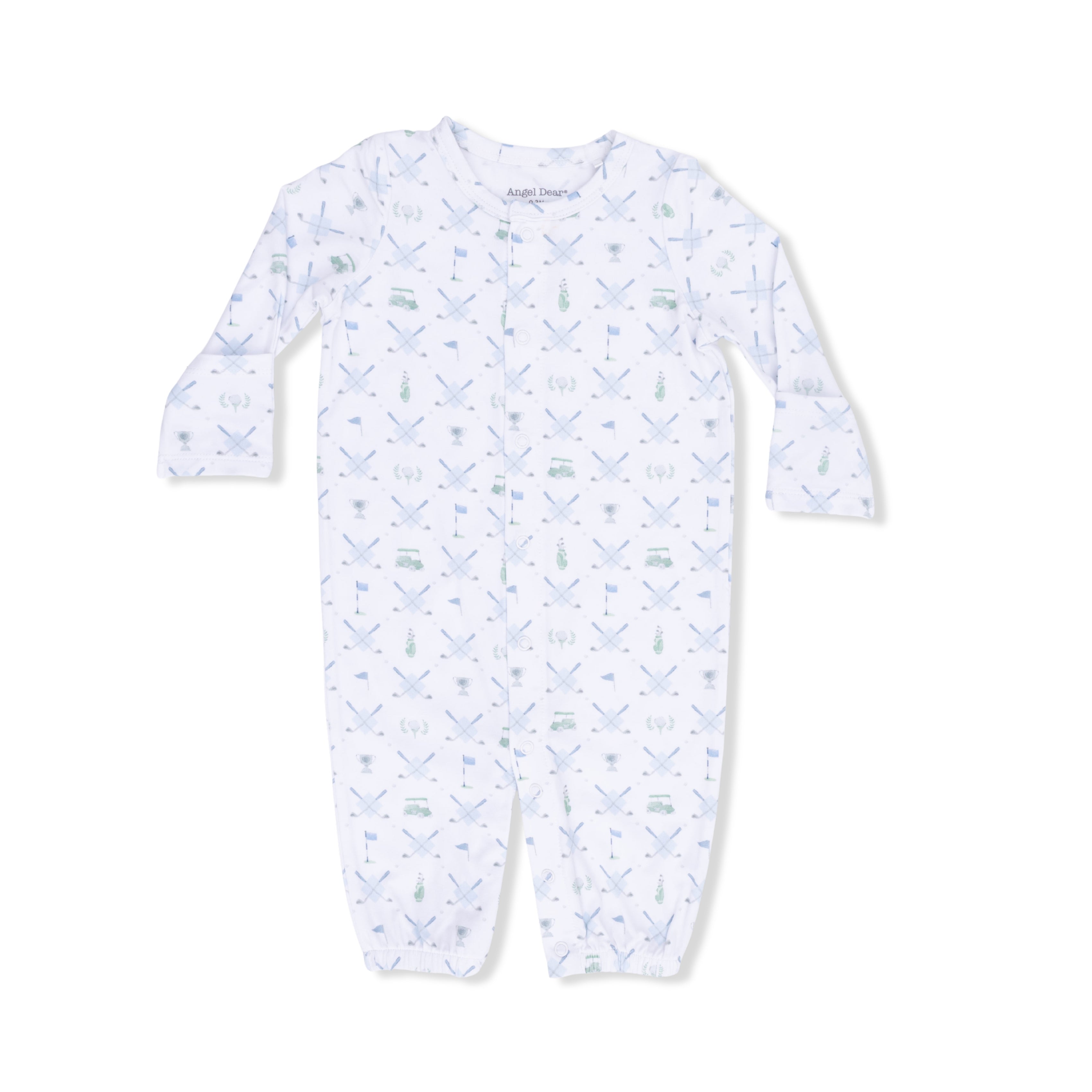 Golf Trellis Blue - Convertible Gown