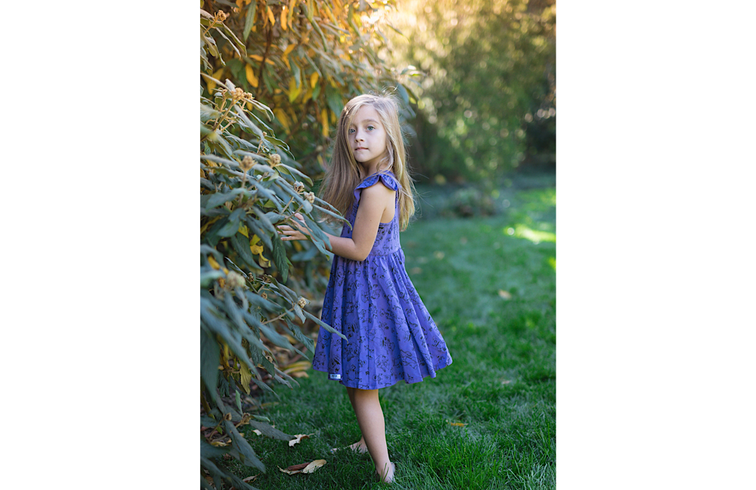 Ruffle Twirly Dress In Robots