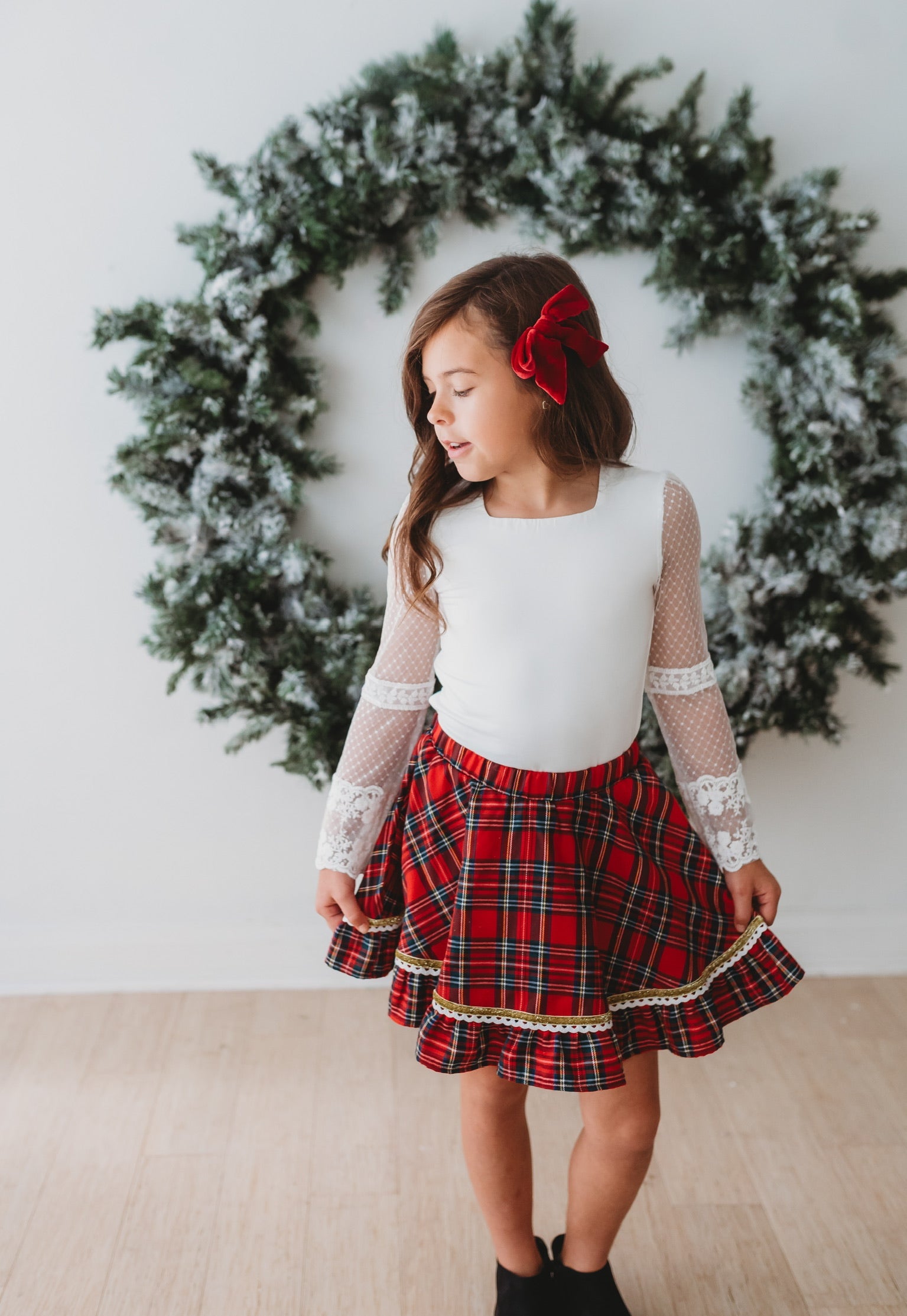 *preorder* Christmas Tartan Skort