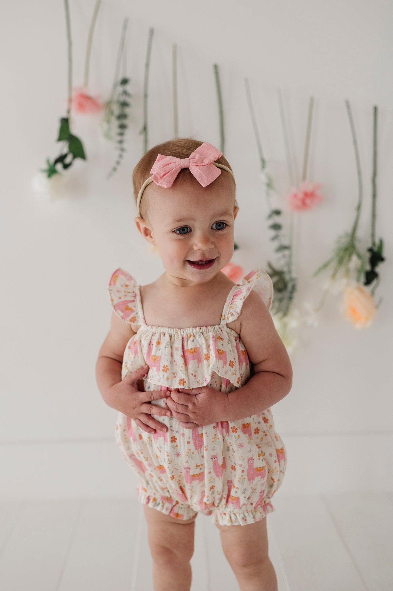 Baby Girl Gauze Bubble Romper