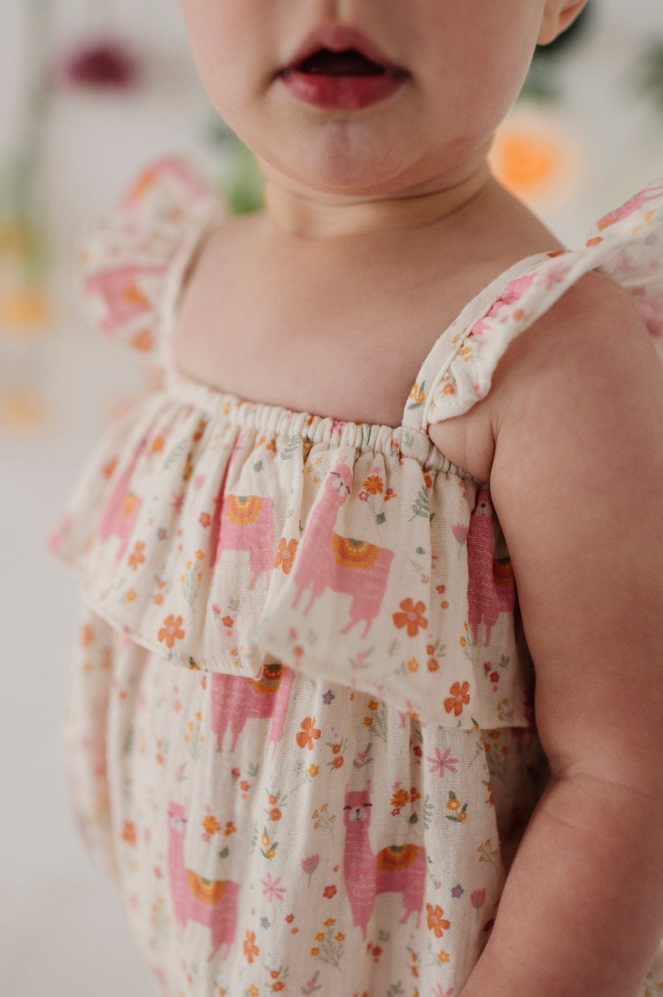 Baby Girl Gauze Bubble Romper