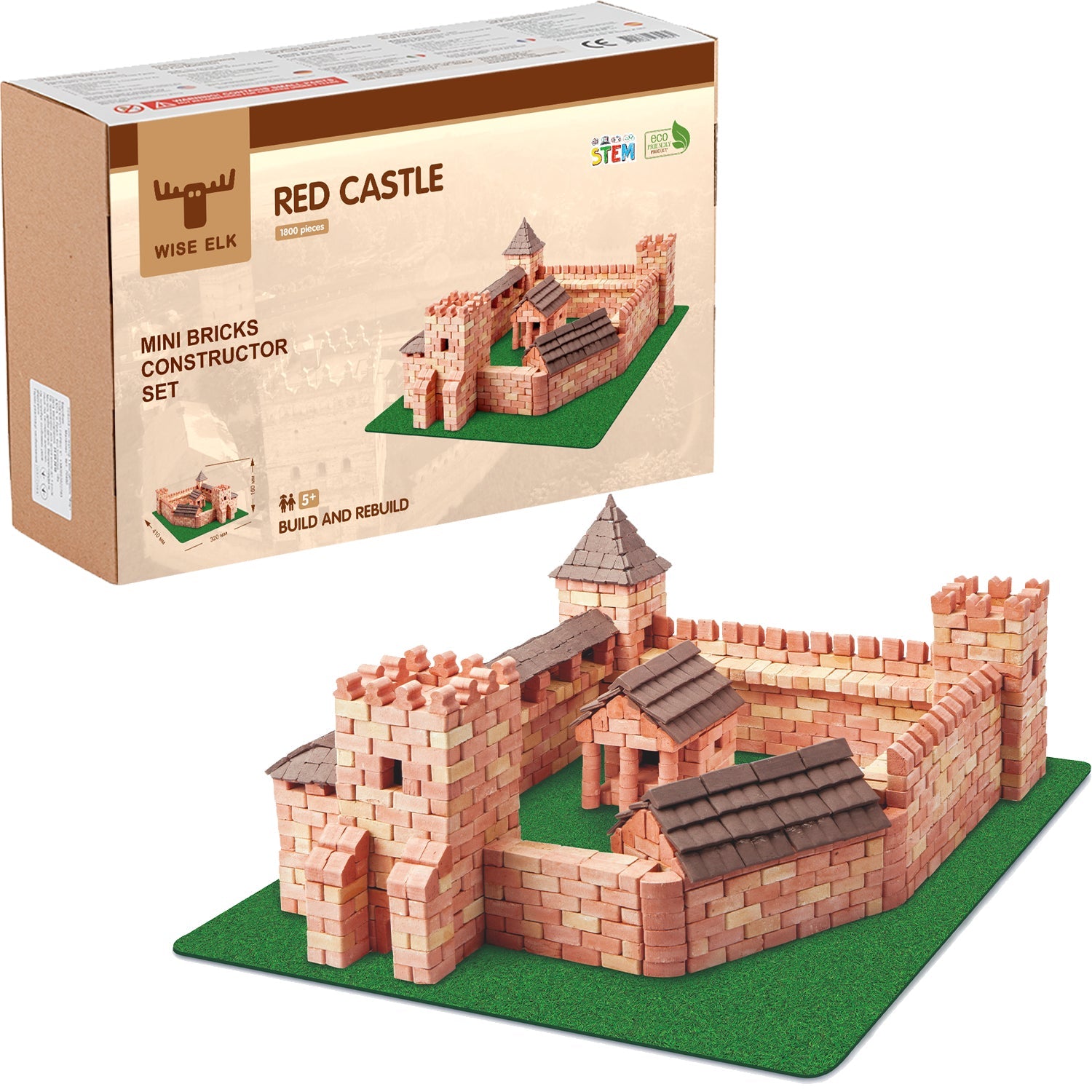 Wise Elk™ Red Castle | 1800 pcs. by Wise Elk
