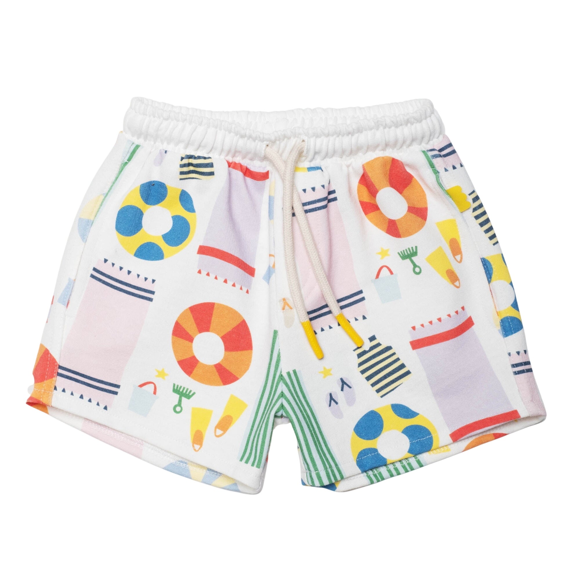 Recycled Cotton Beach Cropped Kid Short