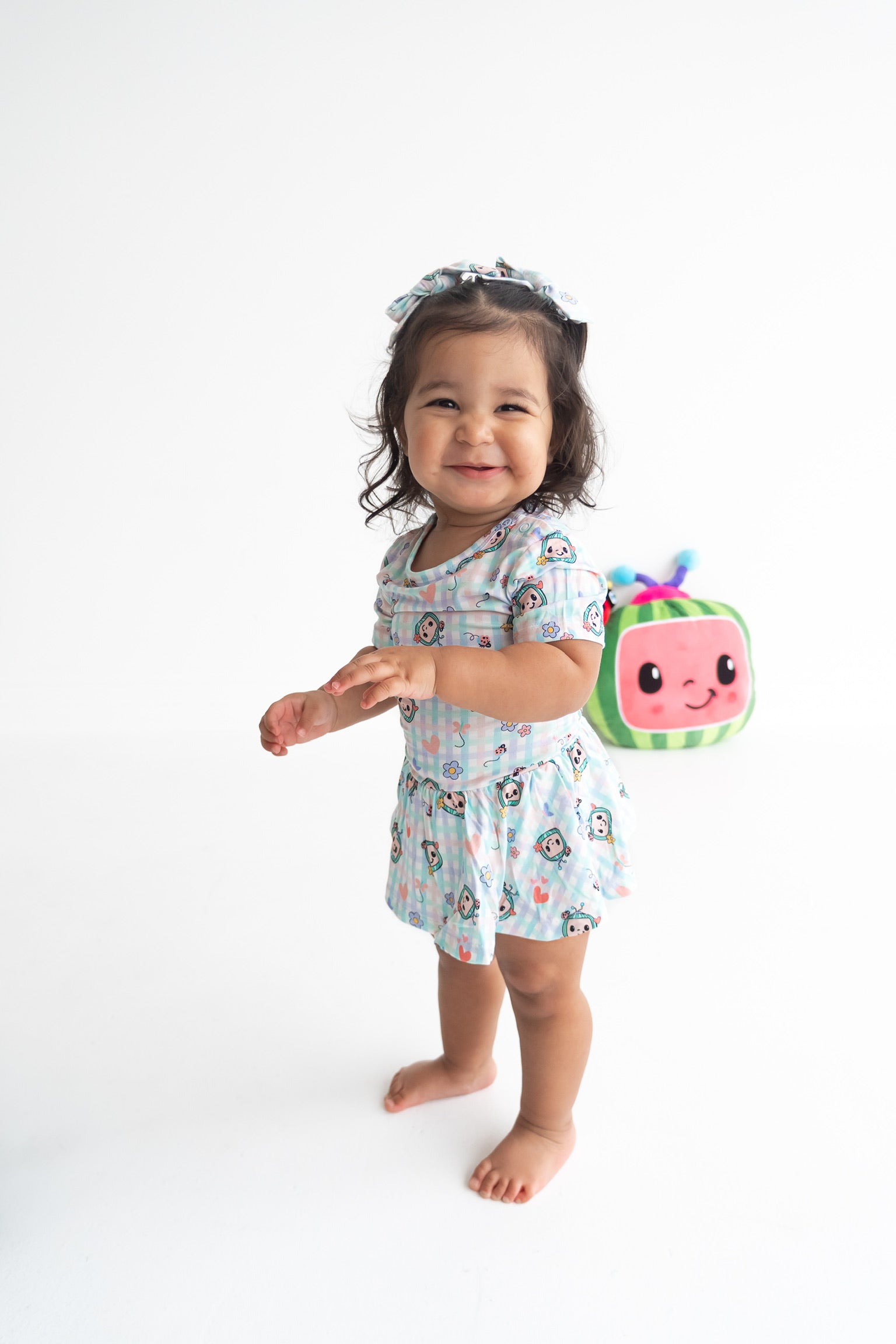 Dream Big Little Co X Cocomelon Springtime Melon Dream Bodysuit Dress