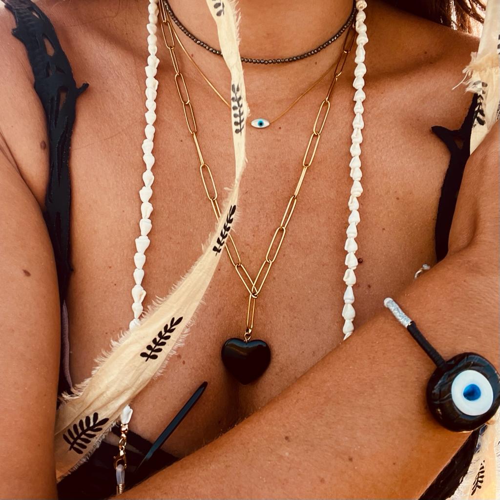 Zoë Ceramic Evil Eye Bracelet