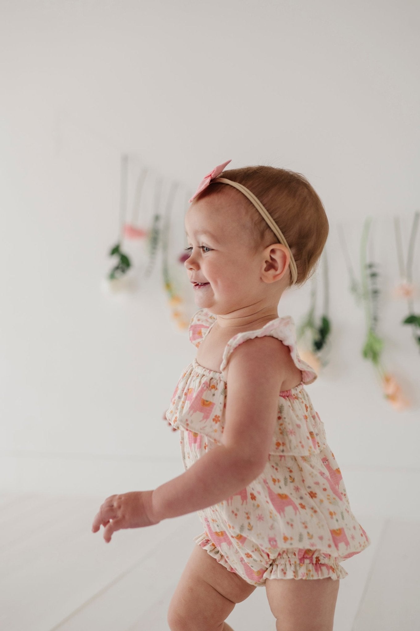 Baby Girl Gauze Bubble Romper