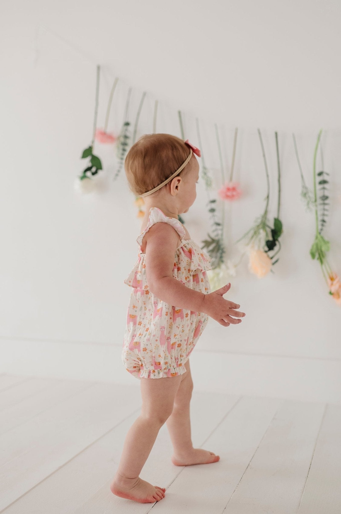 Baby Girl Gauze Bubble Romper