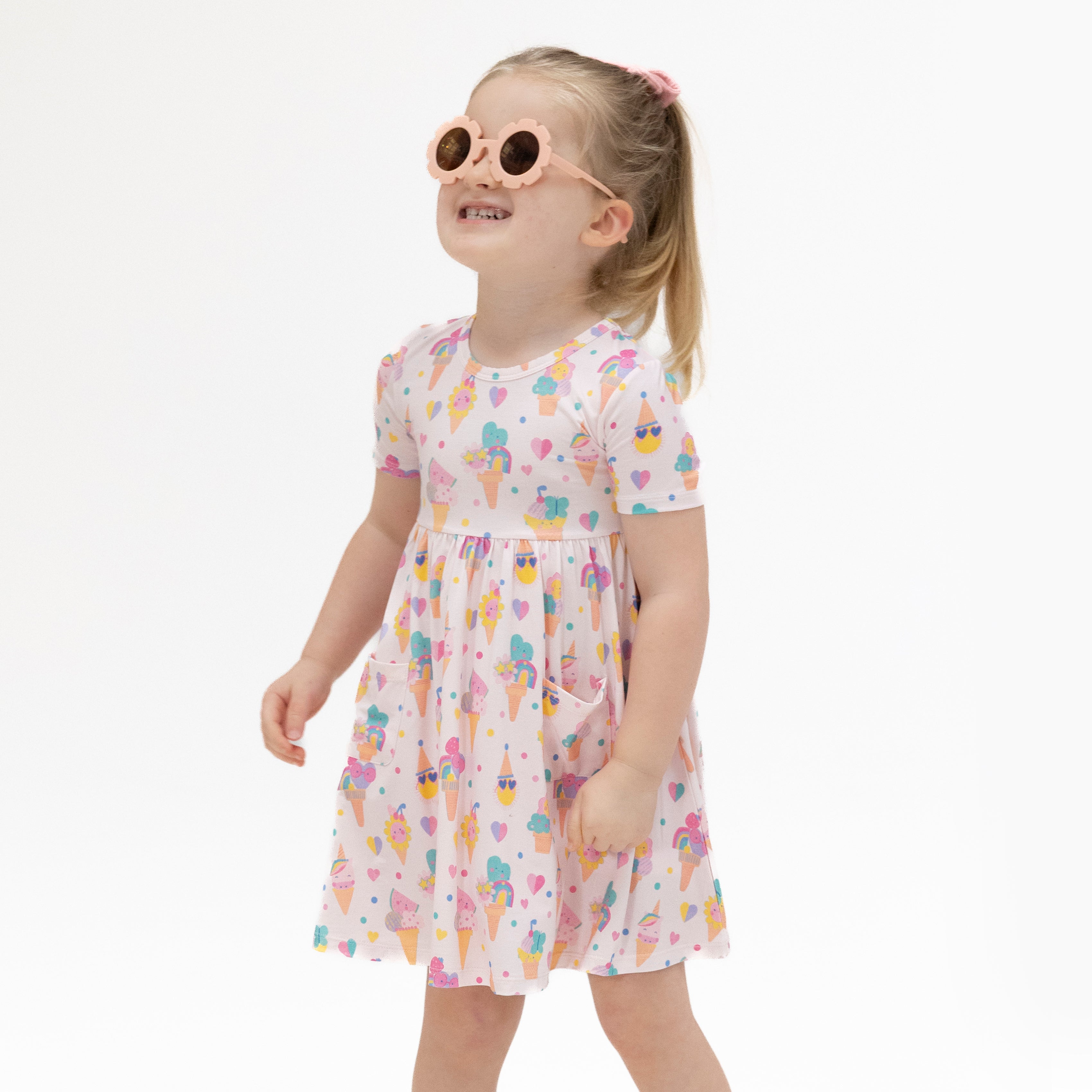Ice Cream Fun Crew - Twirly Dress With Cartwheel Short