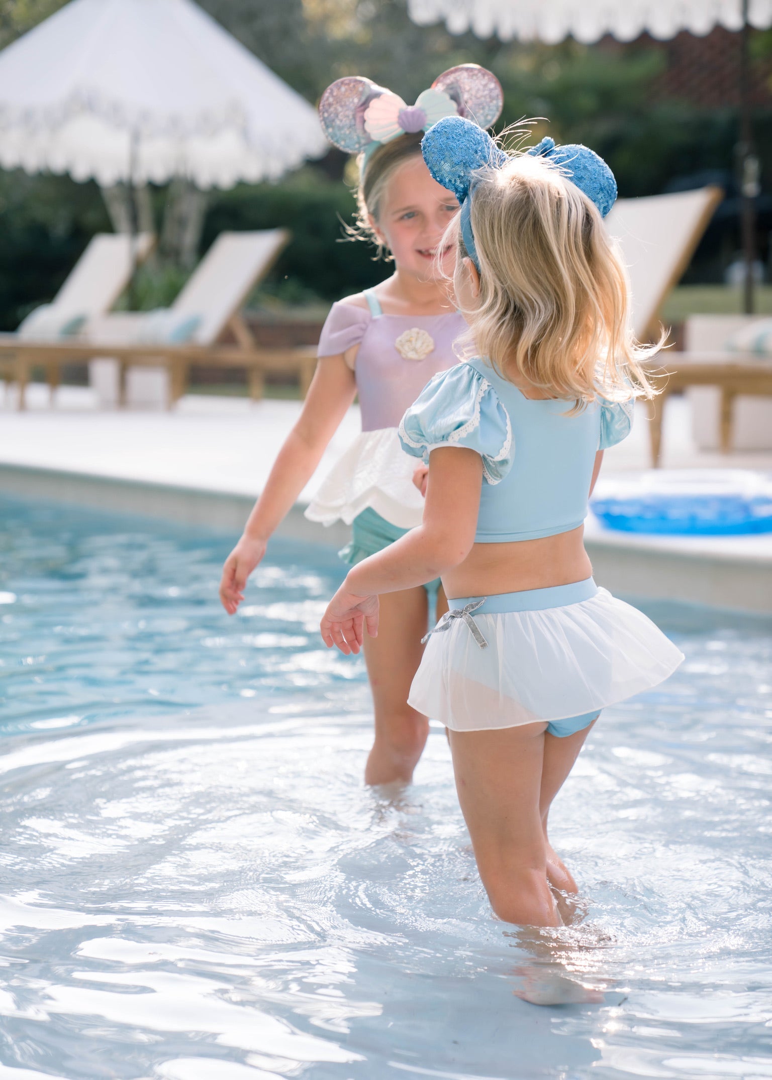 Glass Slipper Puff Sleeve Bikini