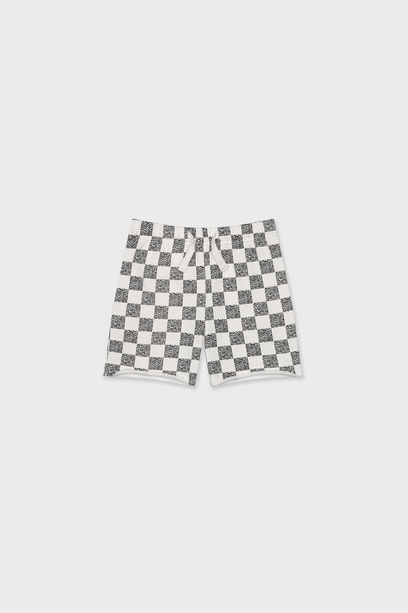 Cotton Sweat Short With Raw Hem