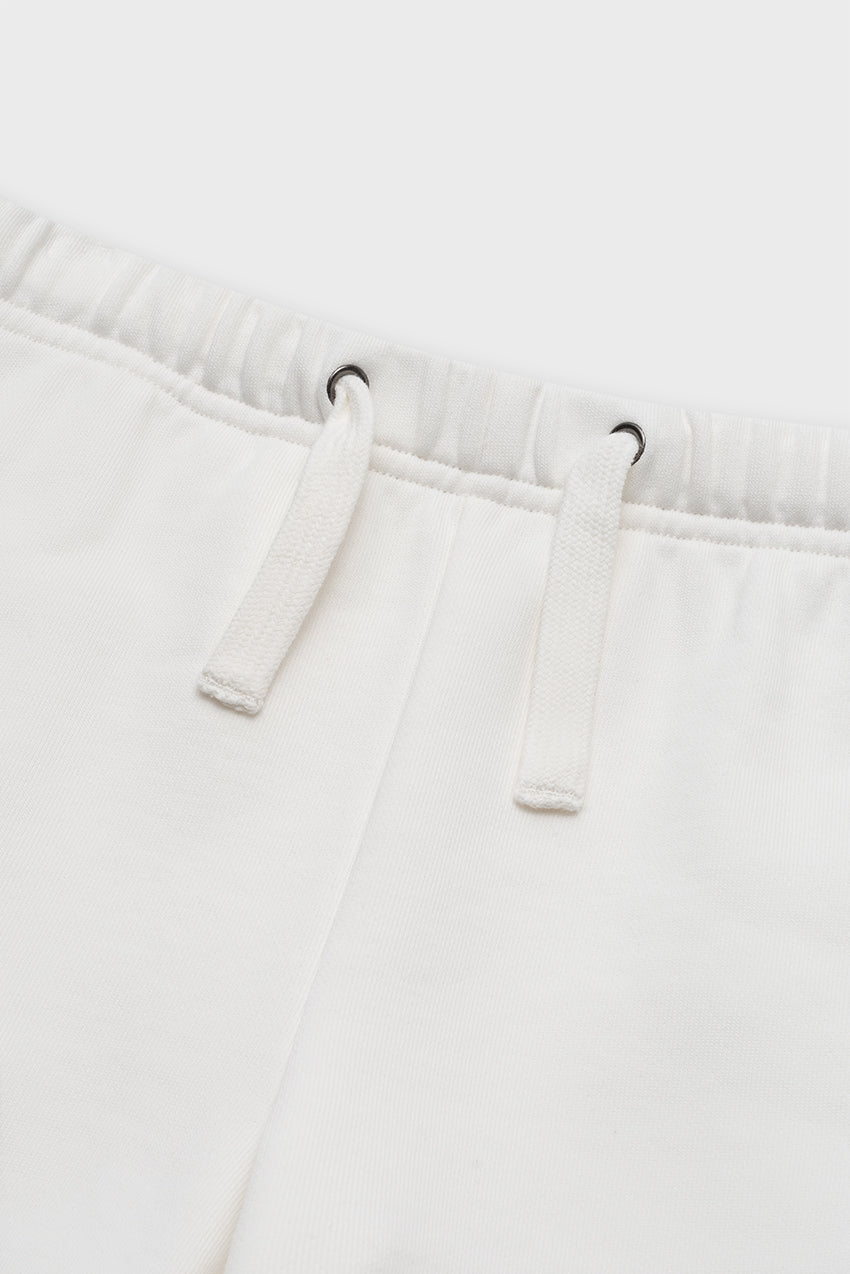 Cotton Sweat Short With Raw Hem