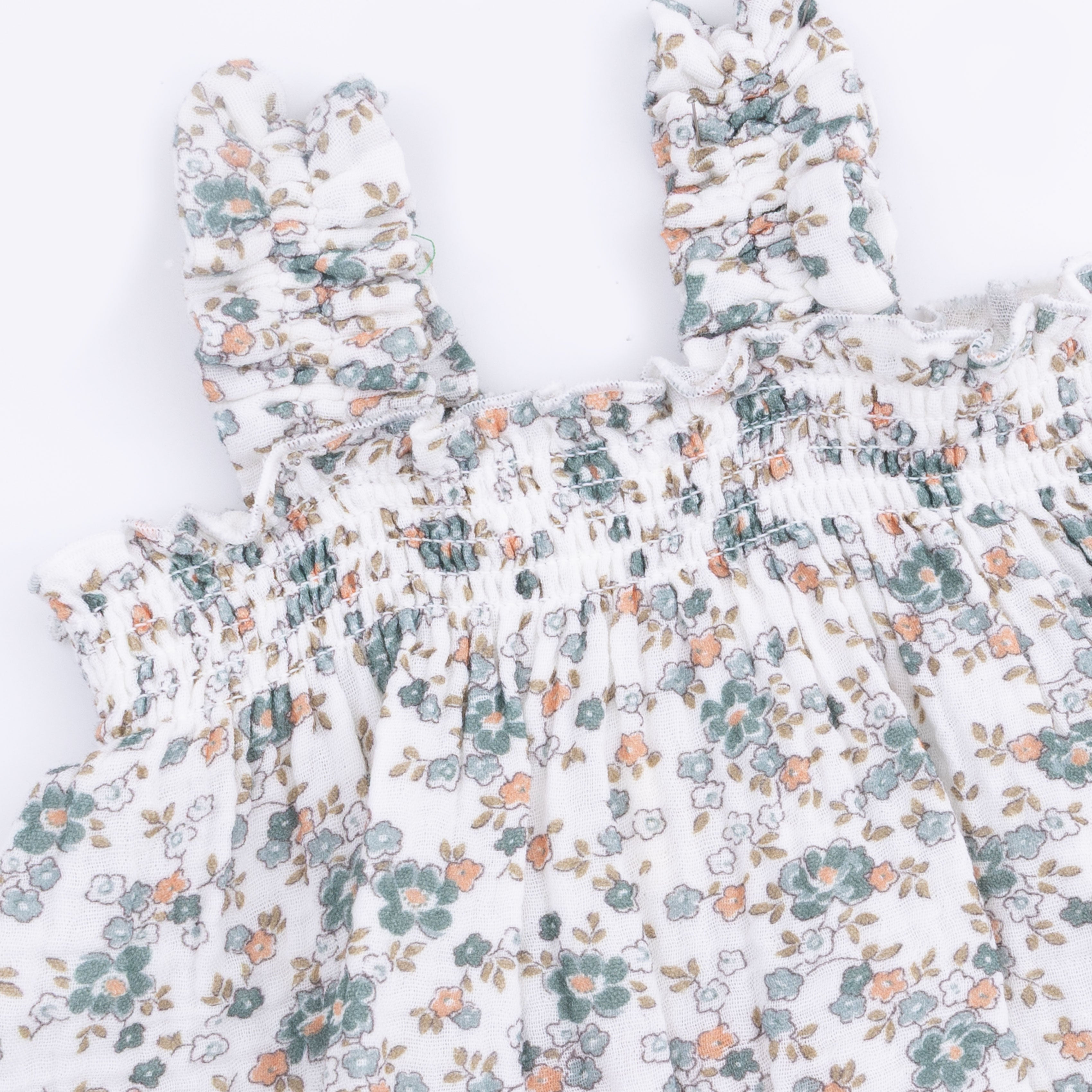 Camille Floral - Ruffly Strap Top And Bloomer