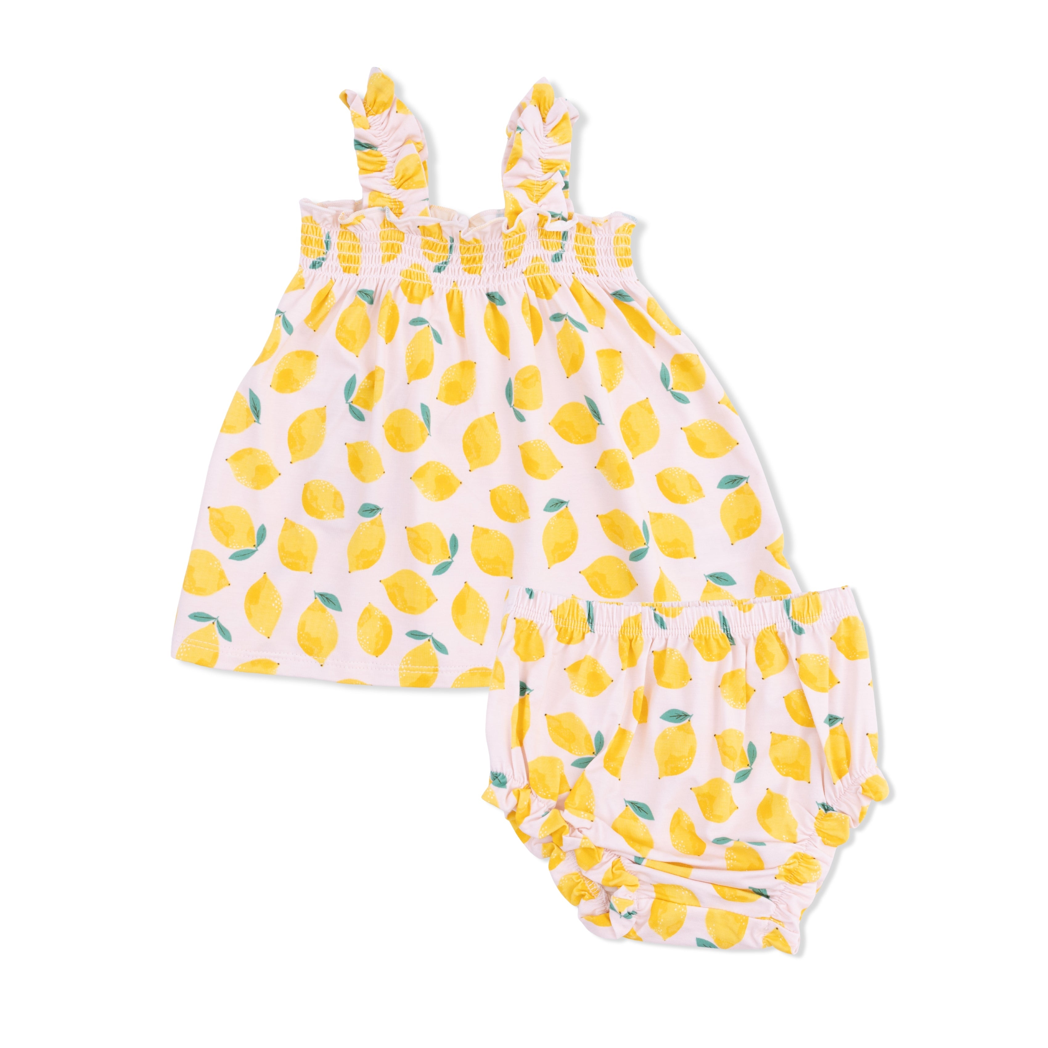 Sunny Lemons - Ruffly Strap Top And Bloomer