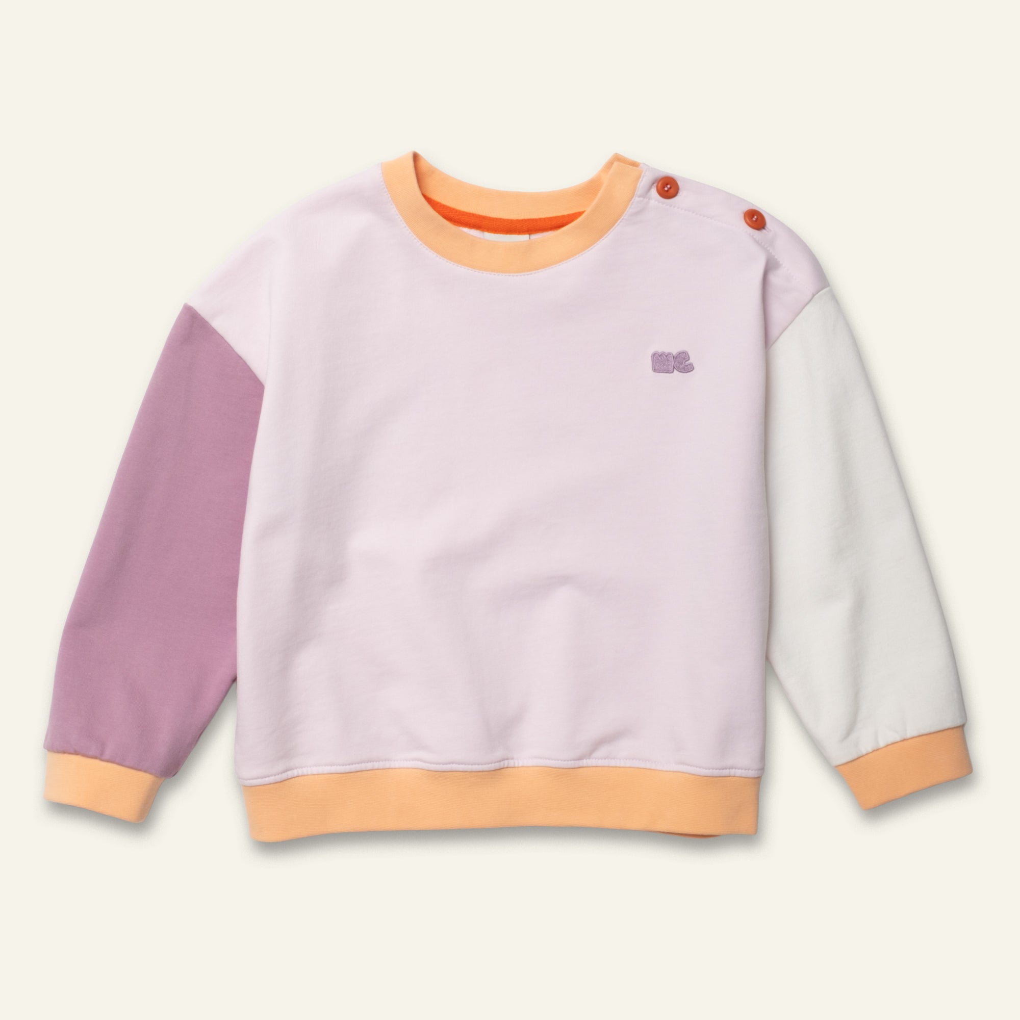 Lilac Colorblock Sweatshirt