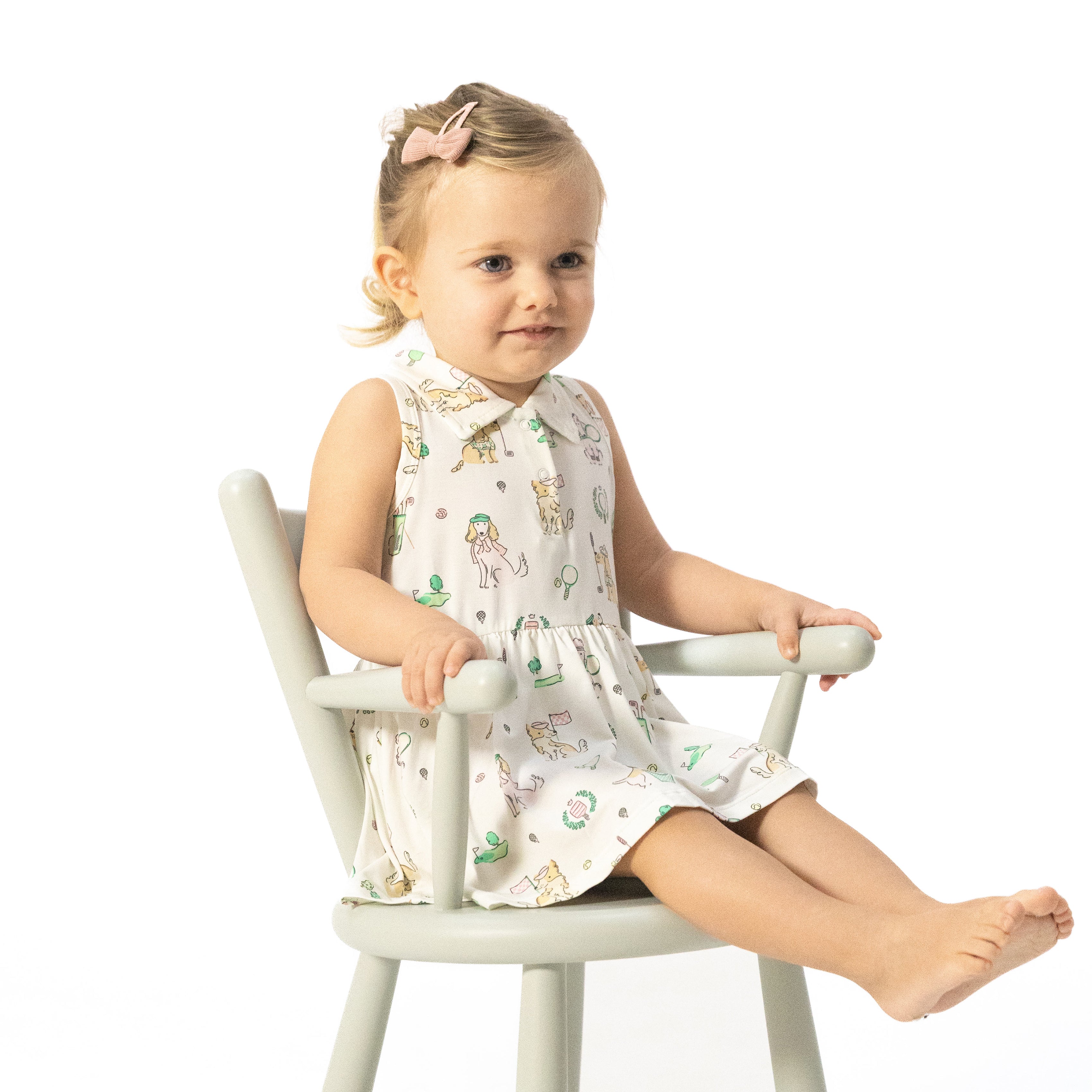 Country Club Dogs Pink - Polo Tennis Dress