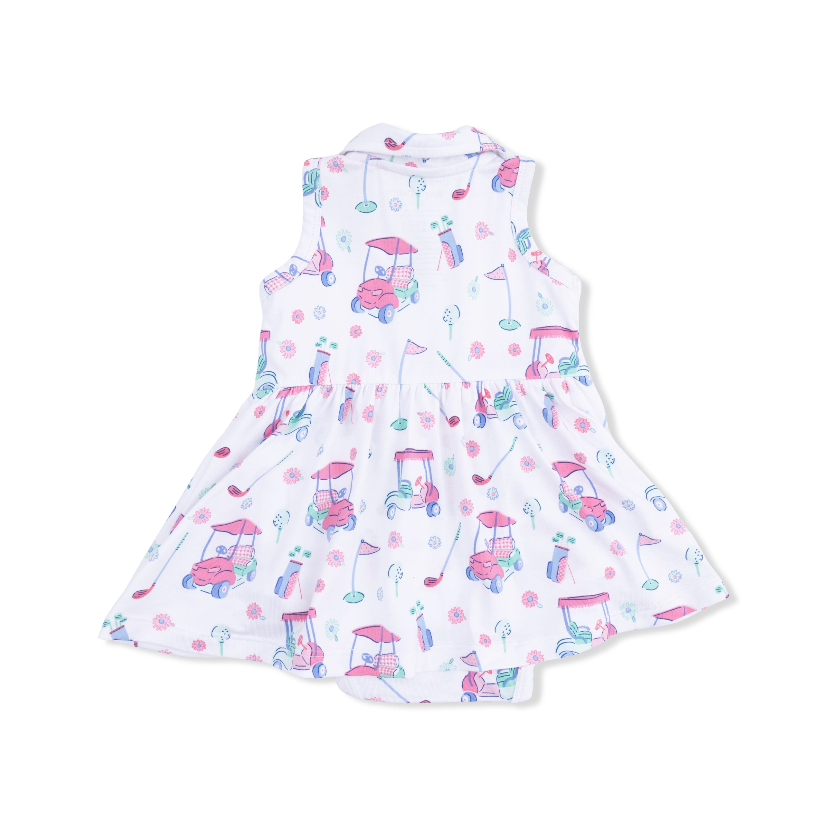 Golf Carts And Flowers - Polo Tennis Dress