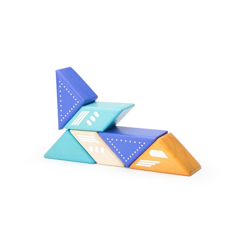 Travel Pals - Jet Plane <br>magnetic Wooden Blocks <br>6 Pieces