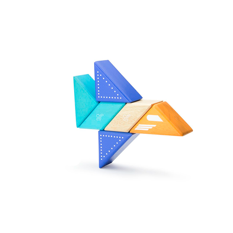 Travel Pals - Jet Plane <br>magnetic Wooden Blocks <br>6 Pieces