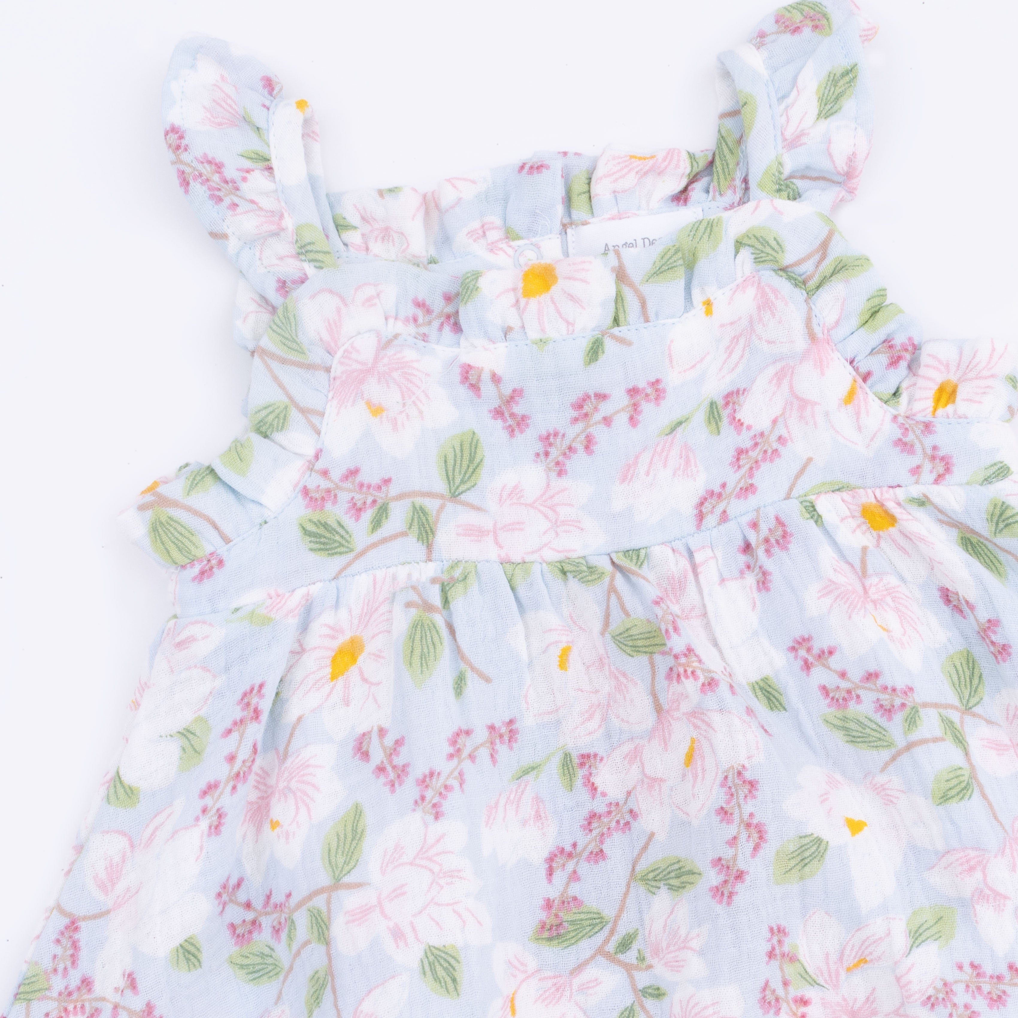 Magnolias - Paperbag Ruffle Sundress With Bloomer