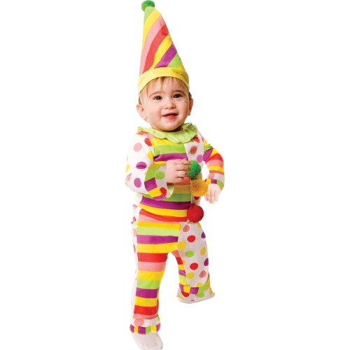 Dots N' Stripes Clown Costume - Babies