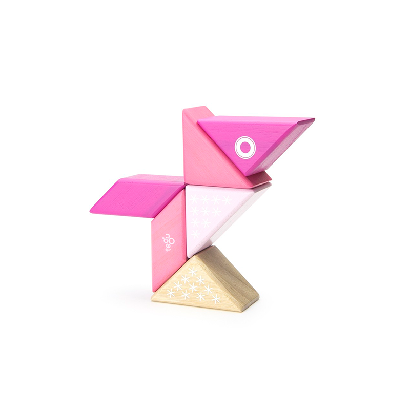 Travel Pals - Kitty <br>magnetic Wooden Blocks <br>6 Pieces