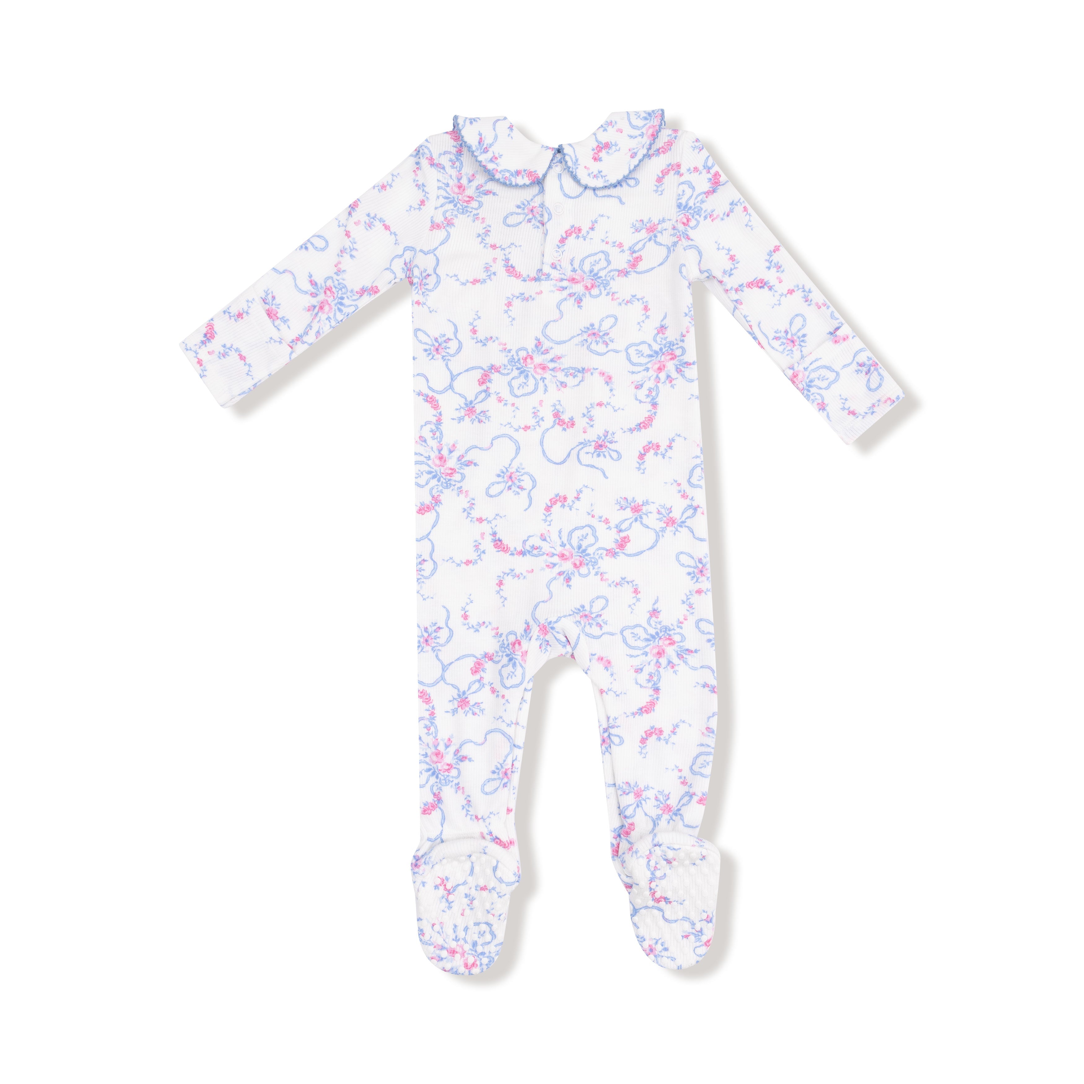 Smocked Peter Pan Snap Footie