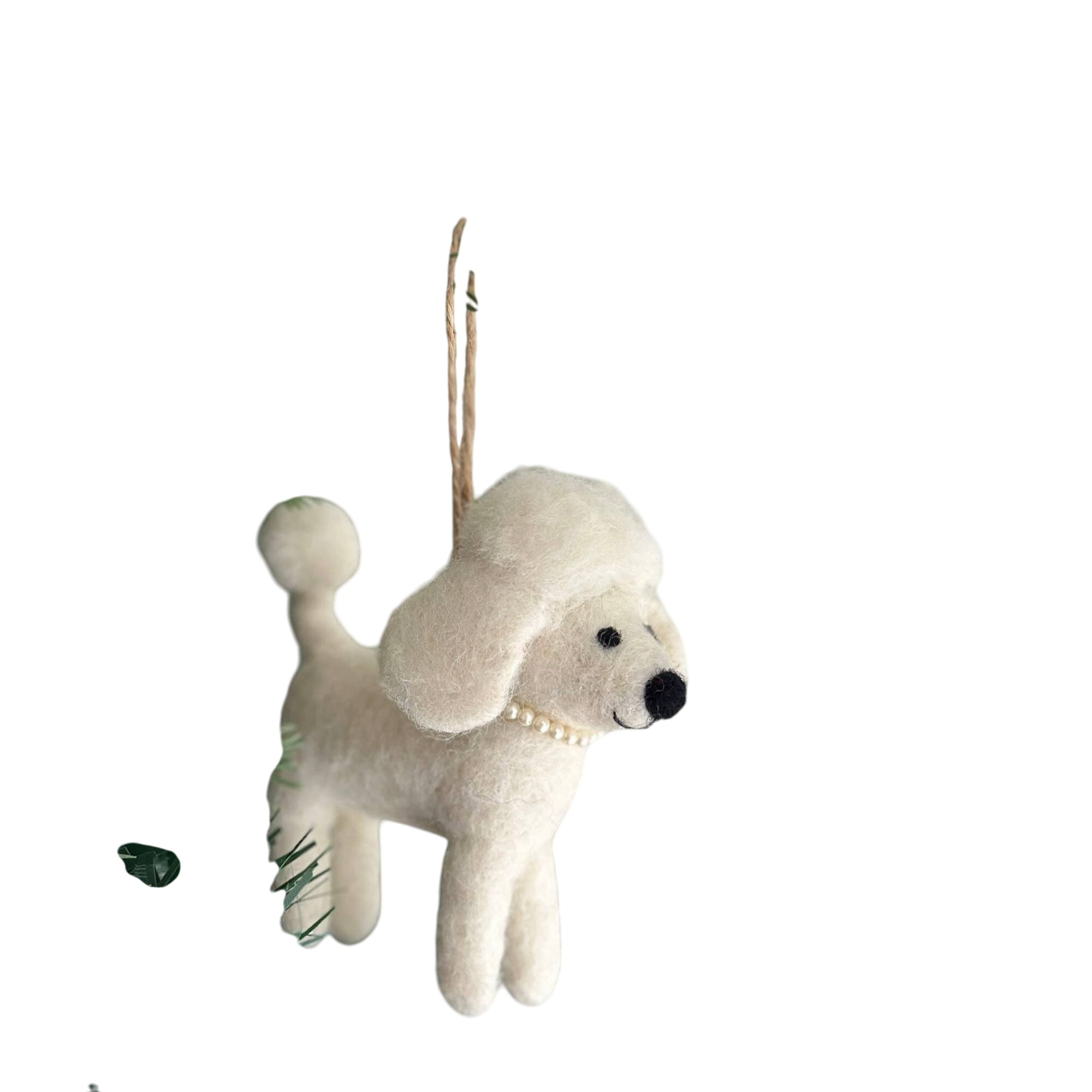 Felt Ornament - Poodle Ornament