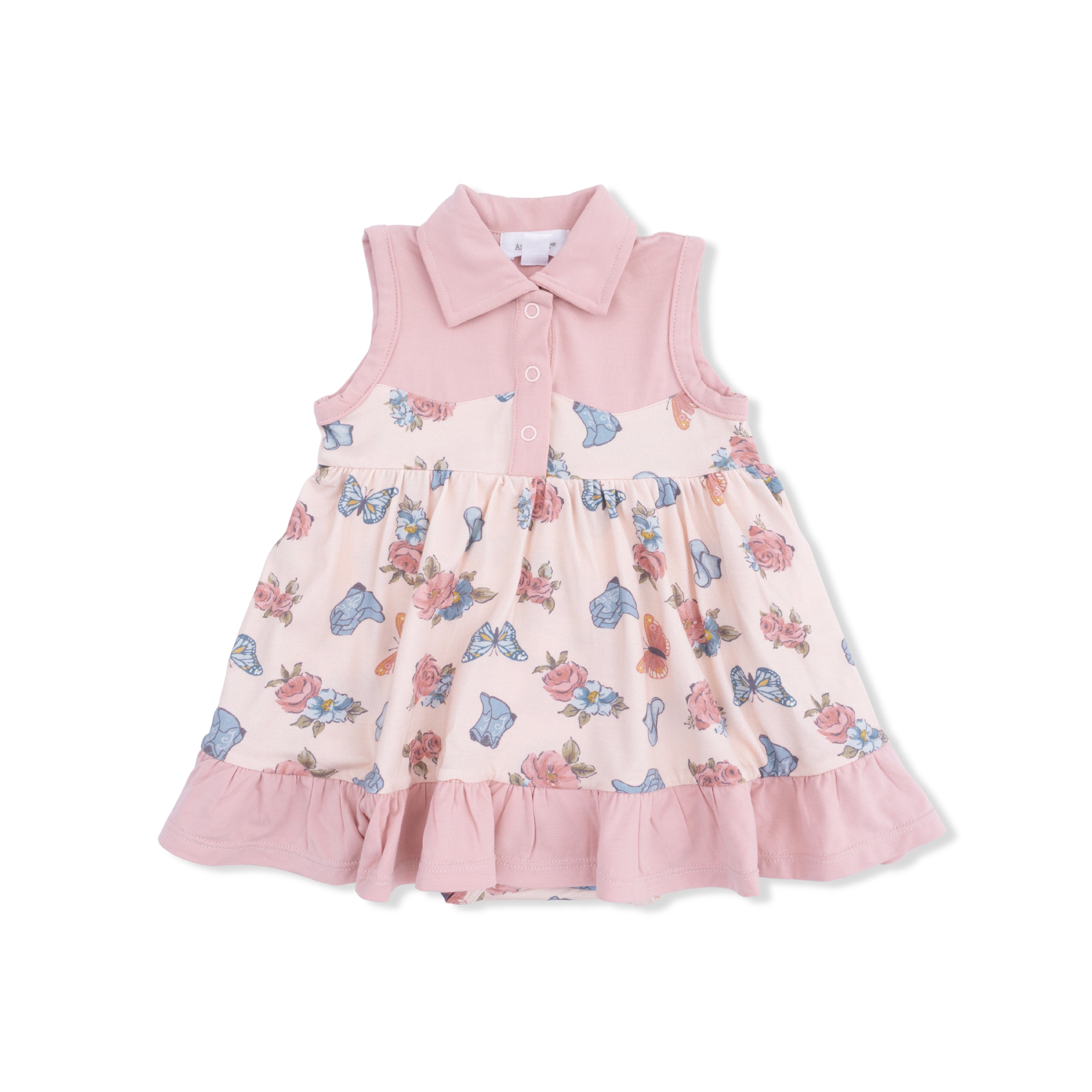 Country Girl Boots - Cowboy Bodysuit Dress