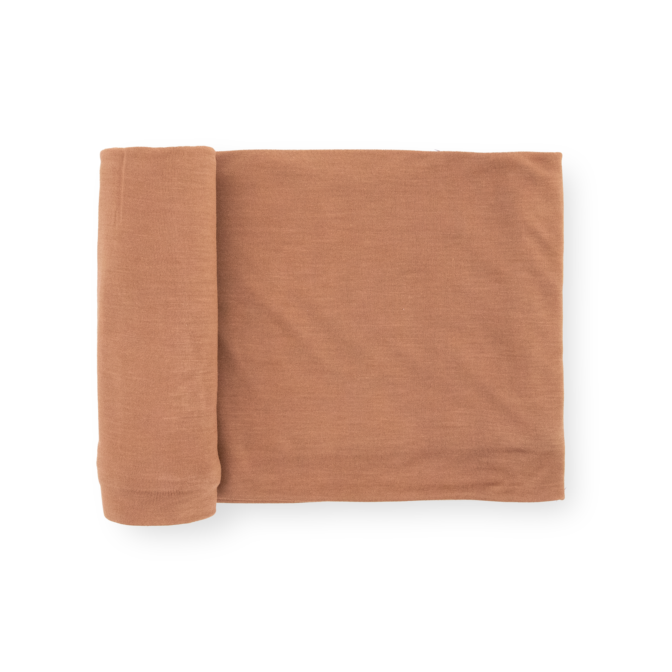 Stretch Knit Swaddle Blanket - Terracotta
