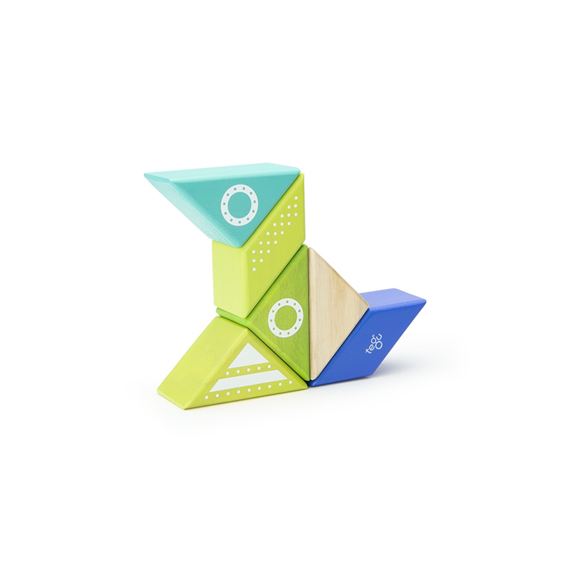 Travel Pals - Spaceship <br>magnetic Wooden Blocks <br>6 Pieces