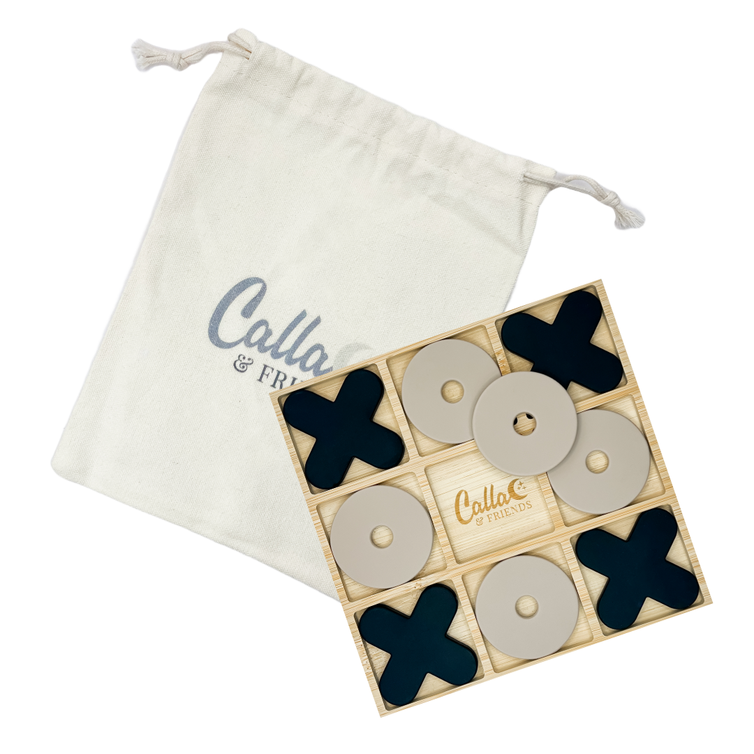 Silicone & Beechwood Tic Tac Toe