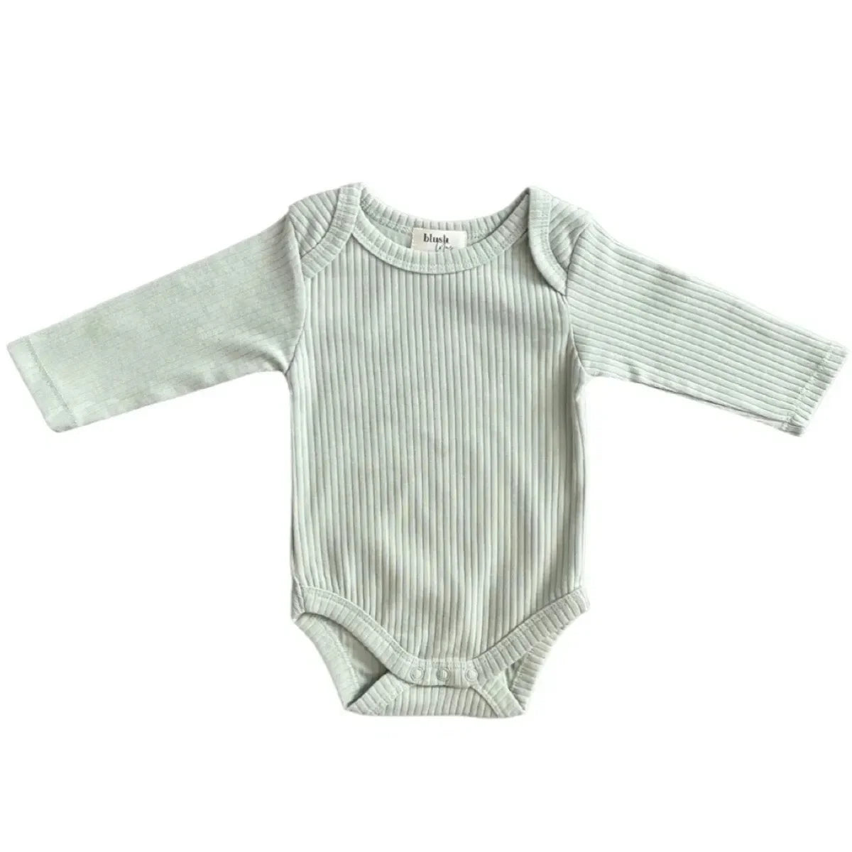 Ribbed Bodysuit - Long Sleeve - Pistachio
