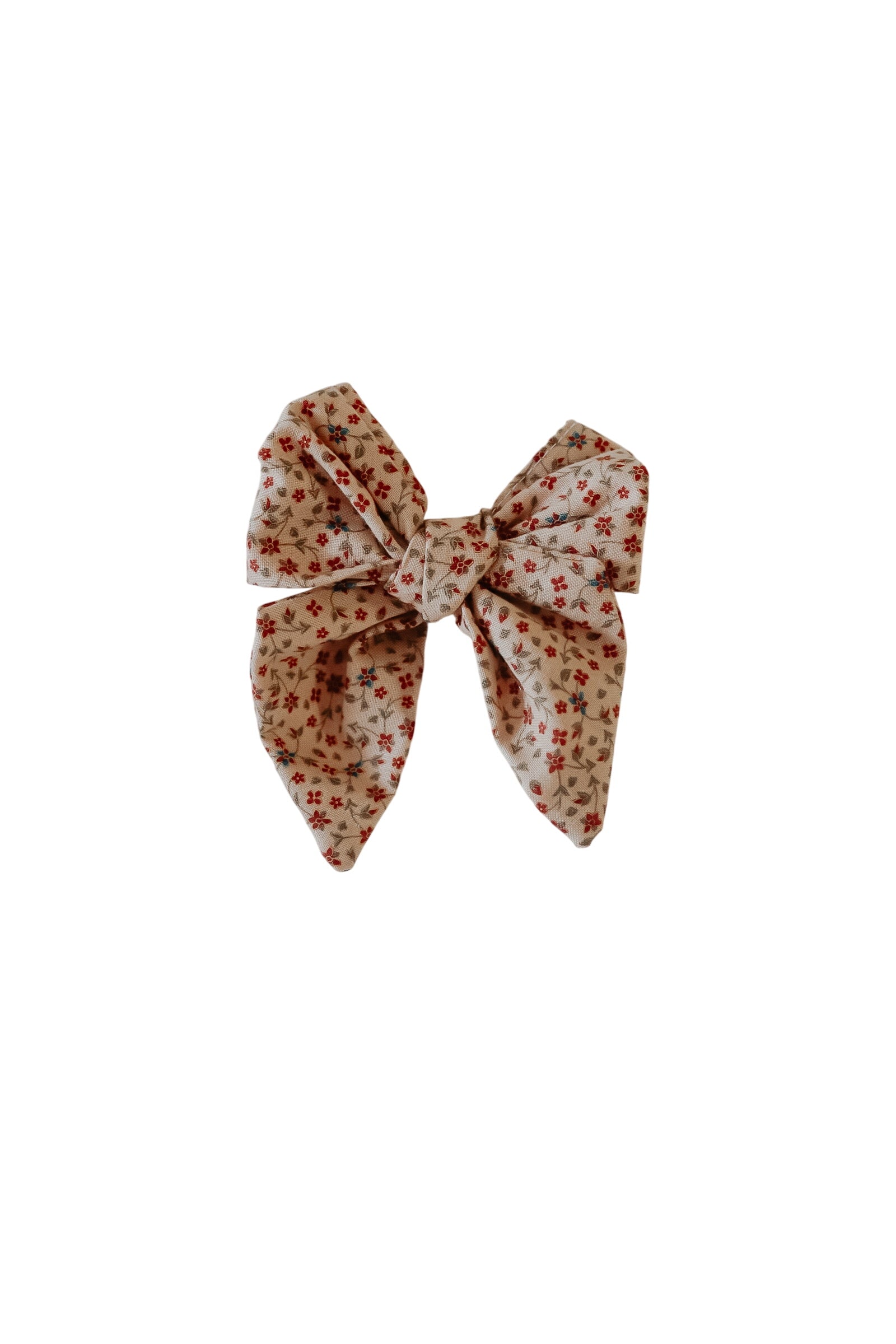 Poinsettia Bow Clips