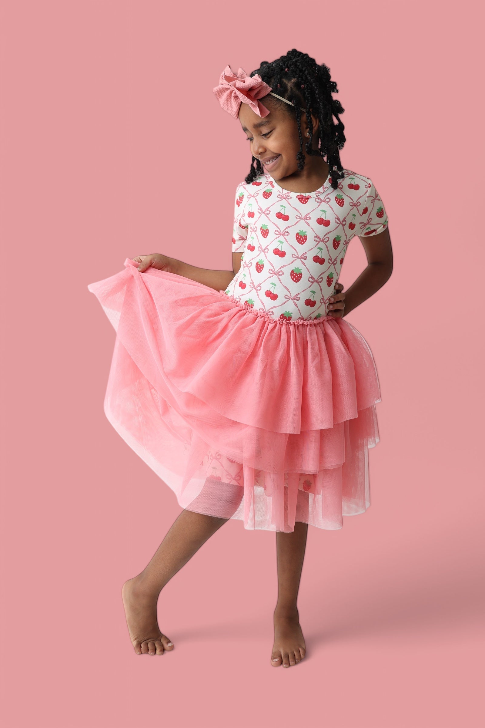 Cherry Bow Berry Dream Tutu Dress