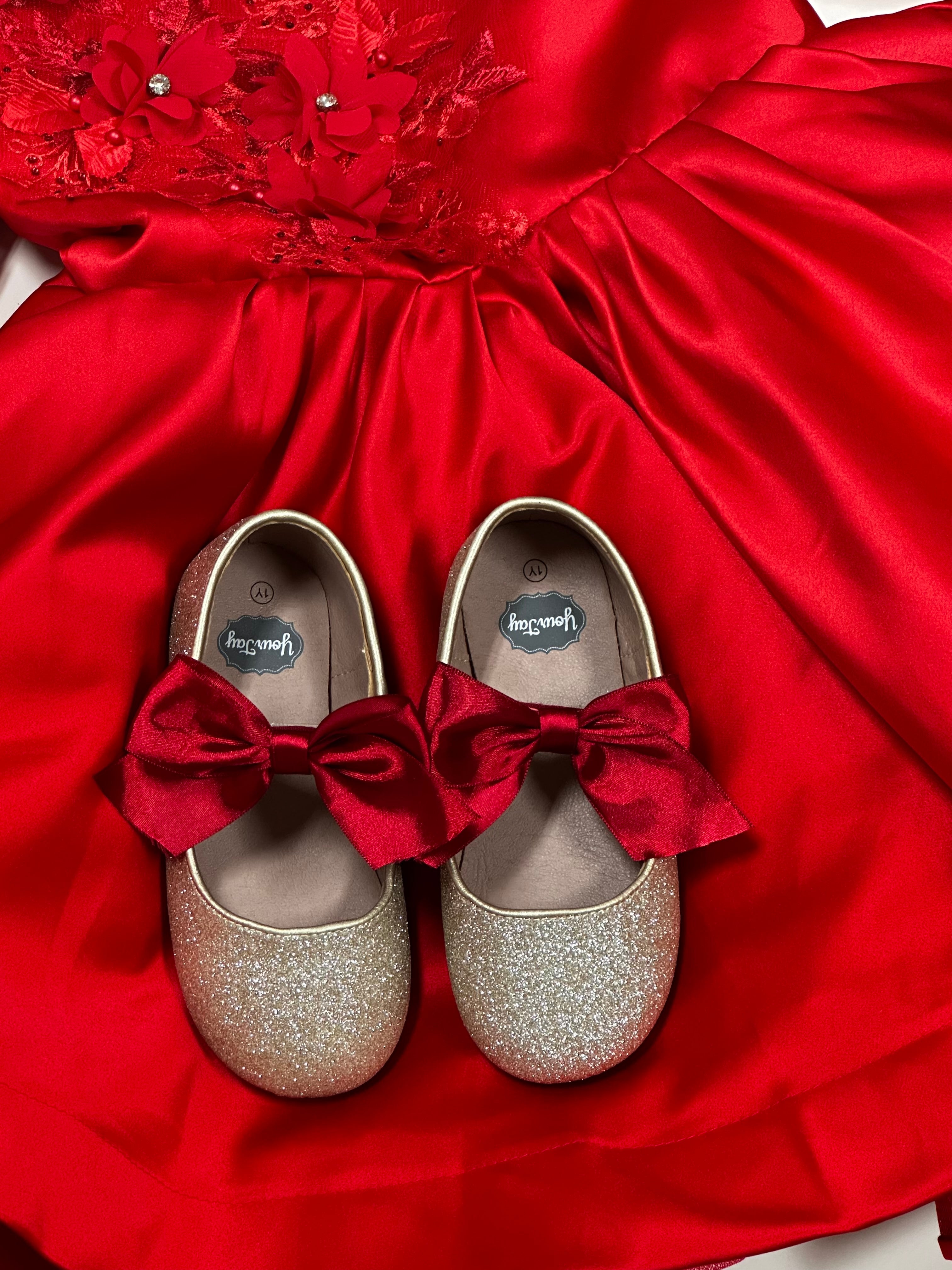 Set Of 3 Interchangeable Bows For Trinity Pair - Green, Red, Gold