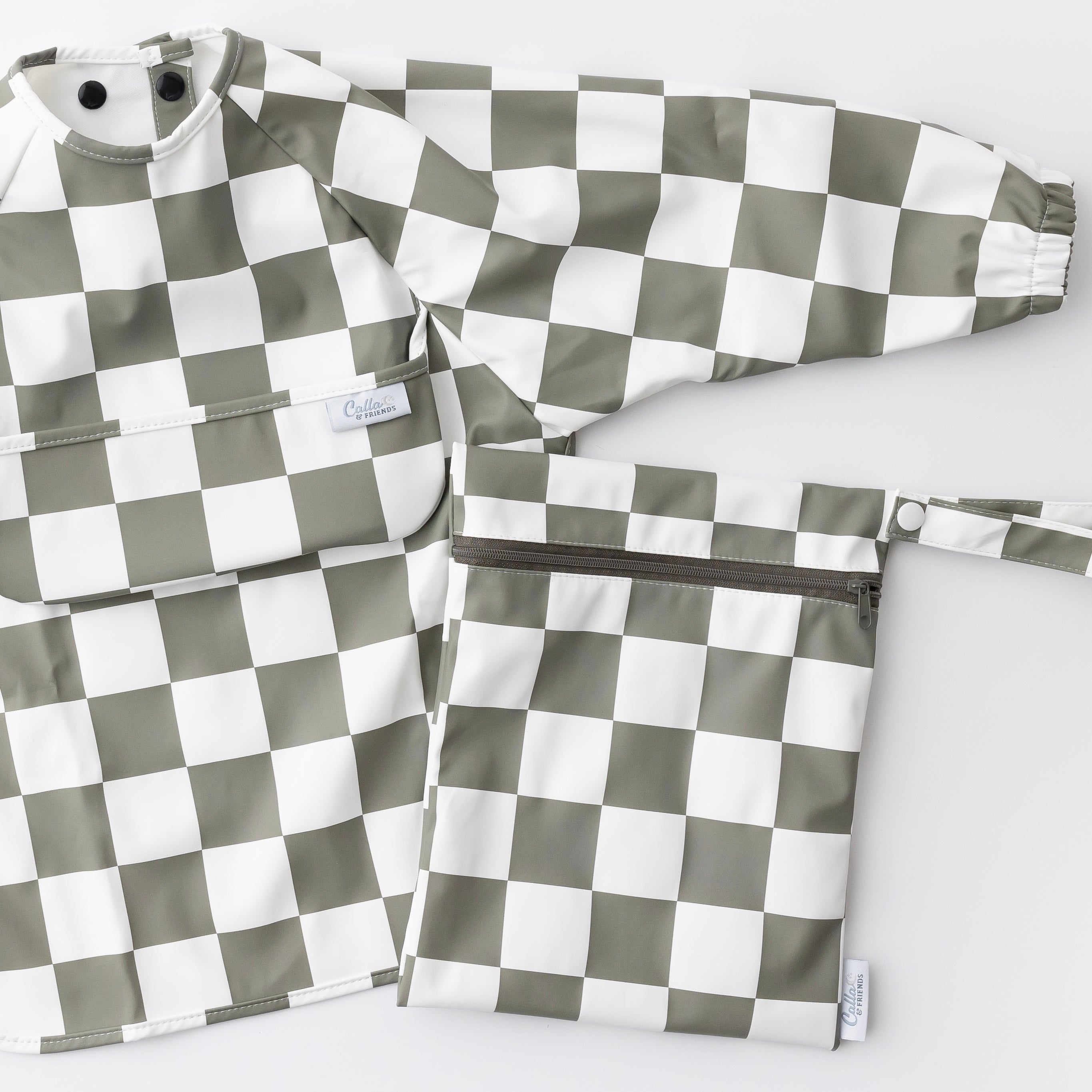 The Grayson Long Sleeve Bib - Checkered
