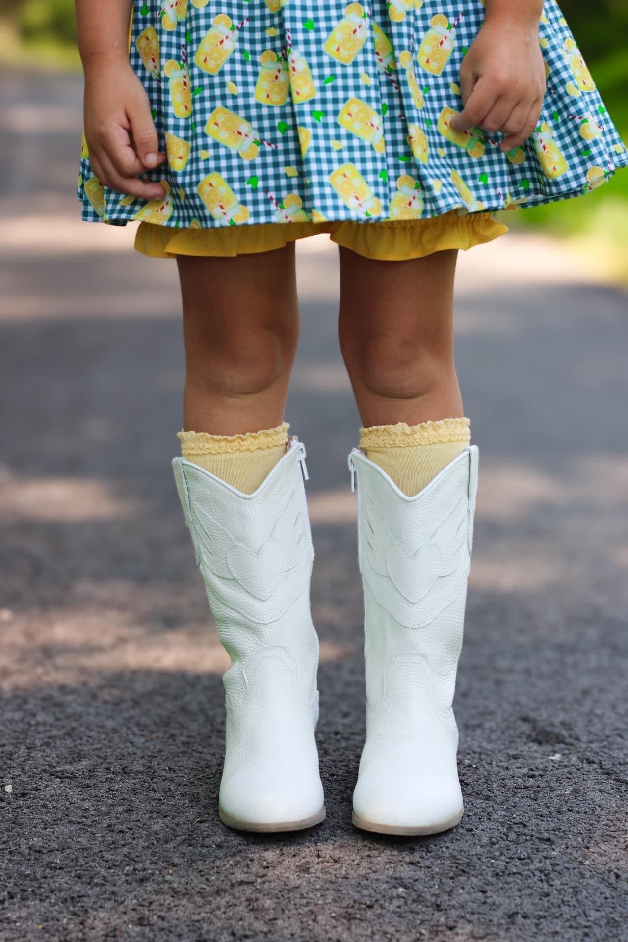 Western Cowgirl Boots - White